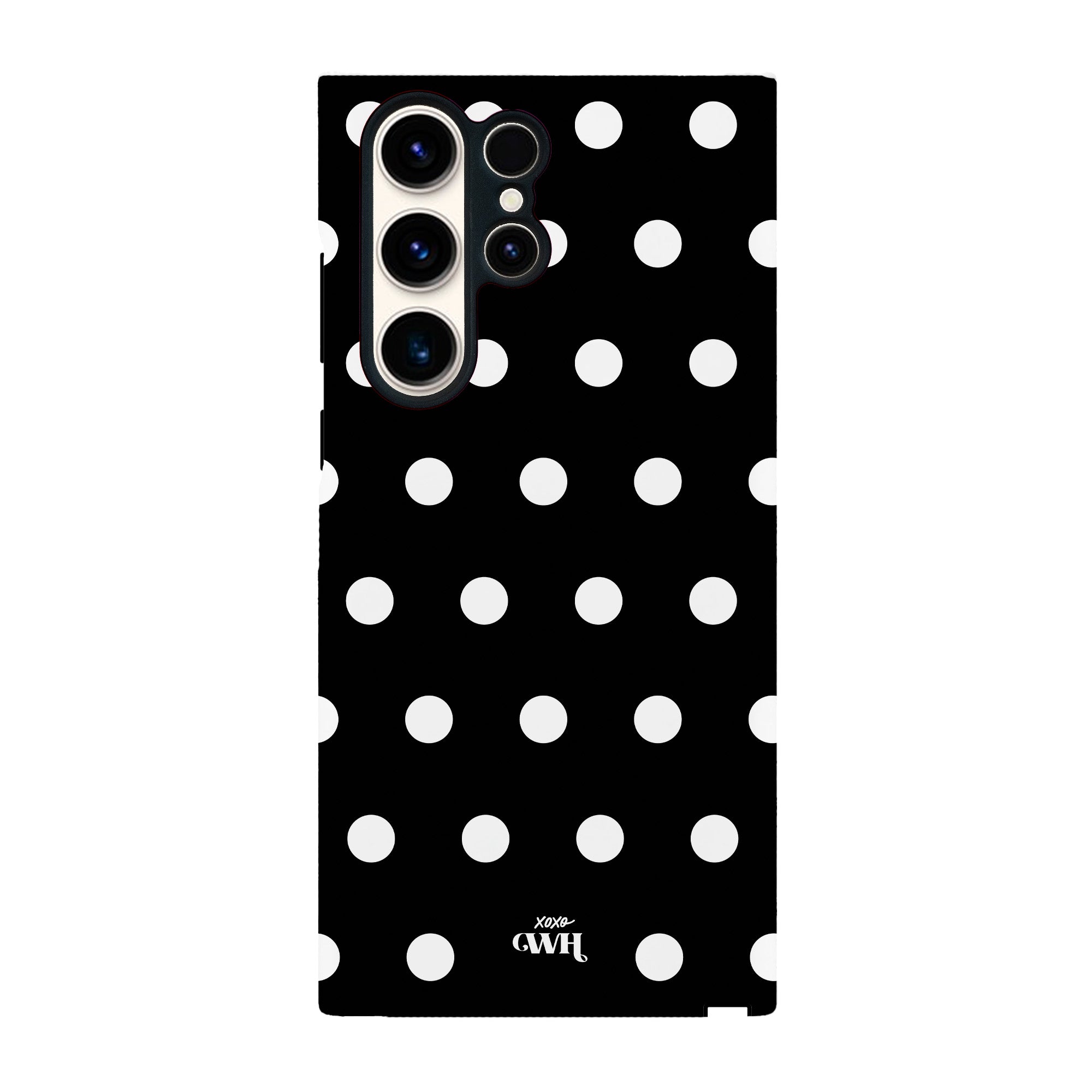 xoxo Wildhearts Polka Dots (Black) - Samsung Galaxy S23 Ultra