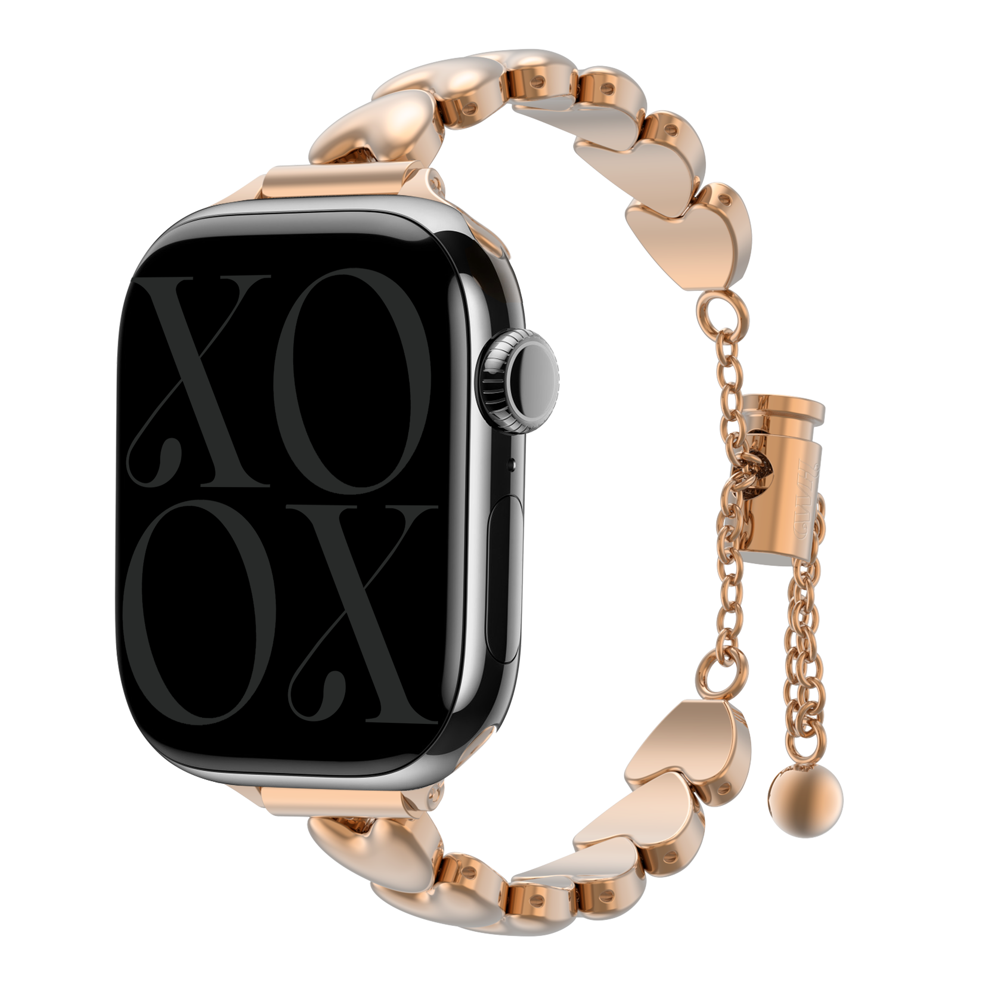 Apple Watch Stahlarmband 'Hearts' (Rosegold) - 38/40/41/42mm