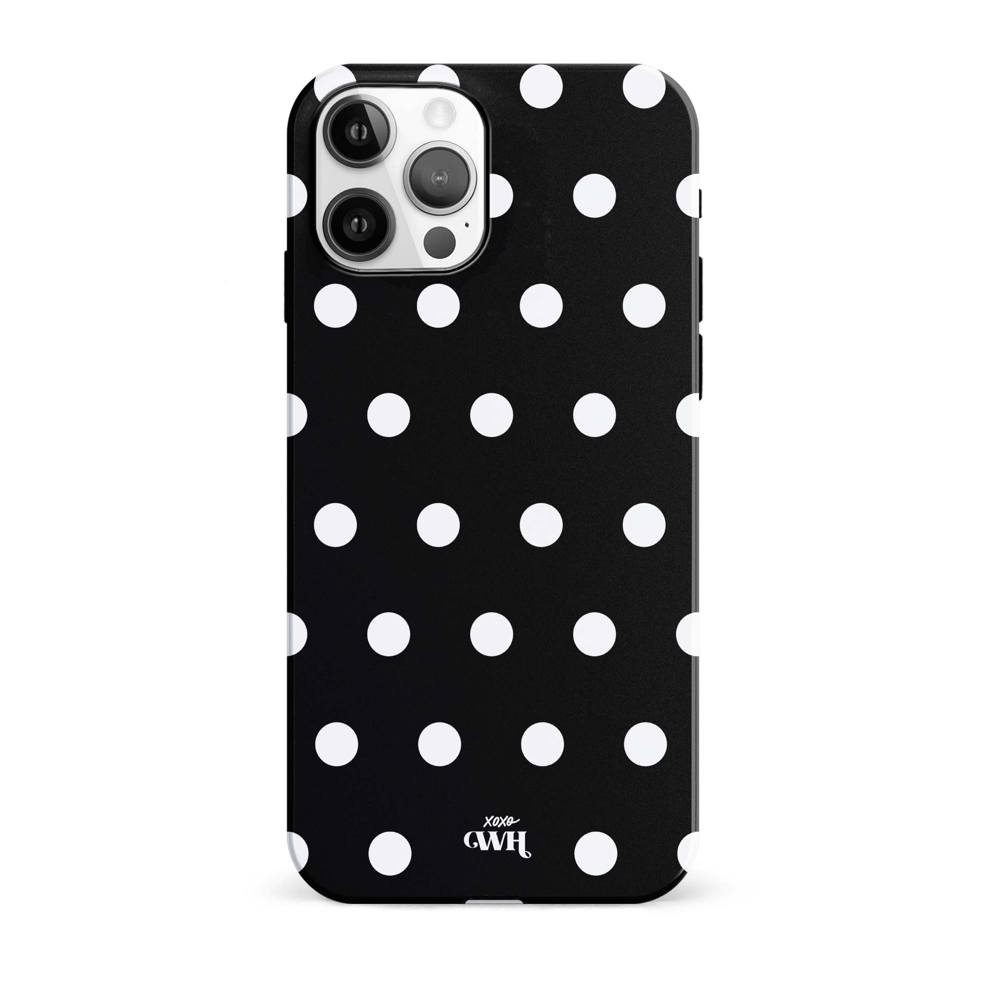xoxo Wildhearts Polka Dots (Black) - iPhone 12 Pro