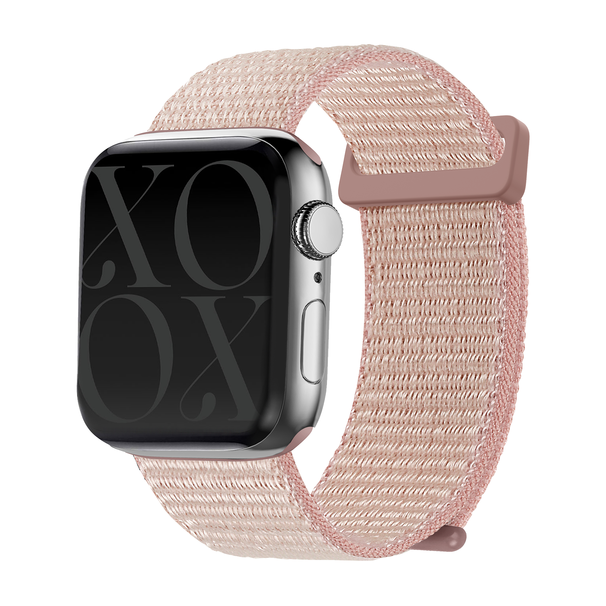 xoxo Wildhearts Apple Watch nylon bandje (roze)