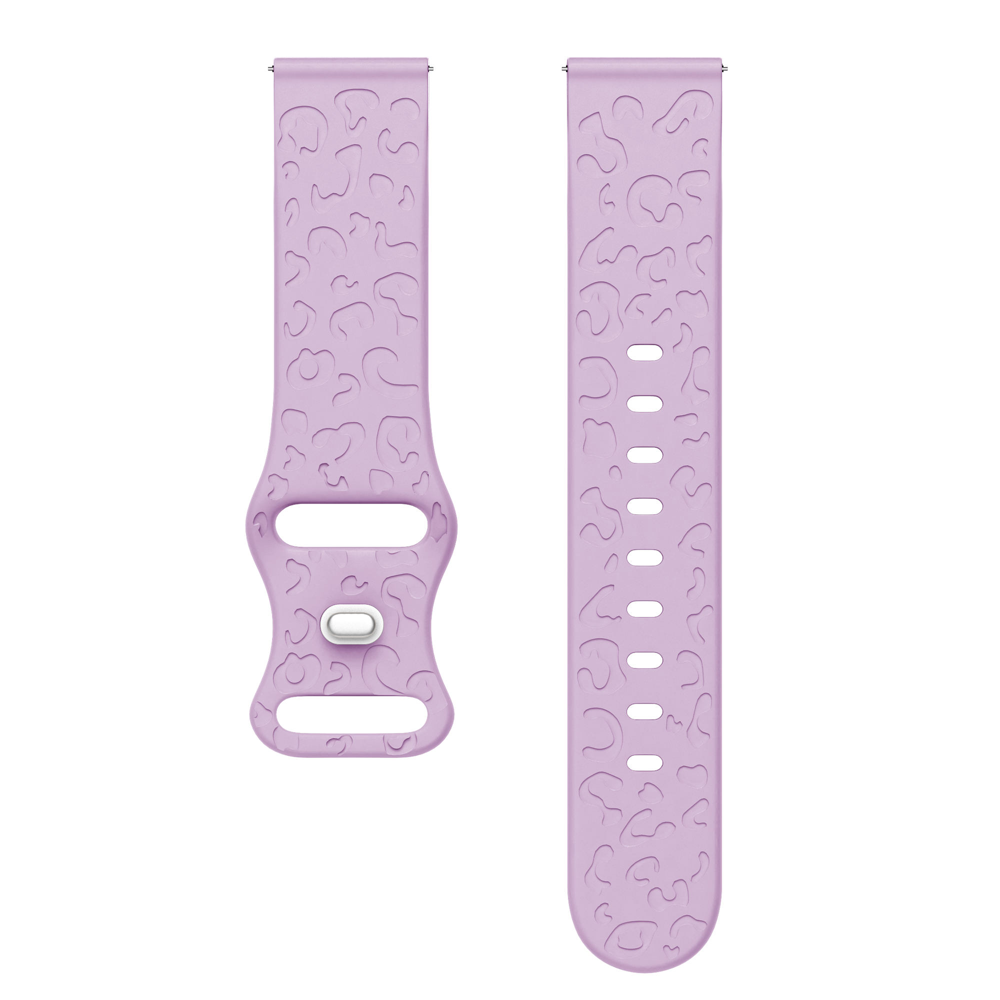 xoxo Wildhearts - Xiaomi Amazfit Bip / Bip S / Bip Lite / Bip Youth / Bip U / Bip U Pro / Bip 3 / Bip 3 Pro siliconen bandje Leopard Print - lilac