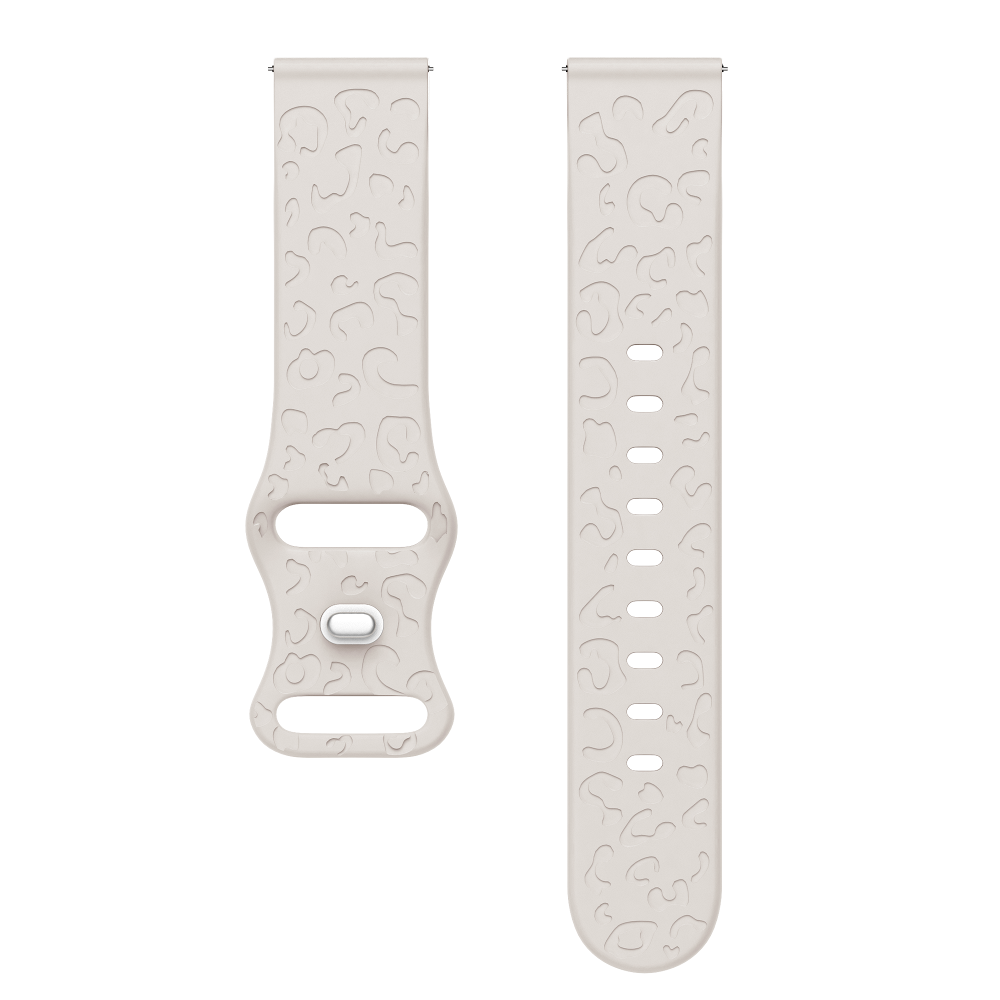 xoxo Wildhearts - Samsung Galaxy Watch 4 40mm / FE siliconen bandje Leopard Print - starlight