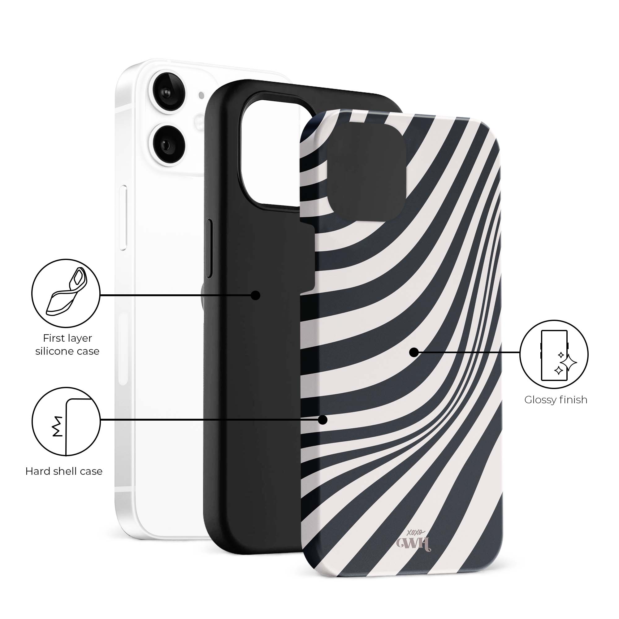 xoxo Wildhearts Optical Illusion - iPhone 12