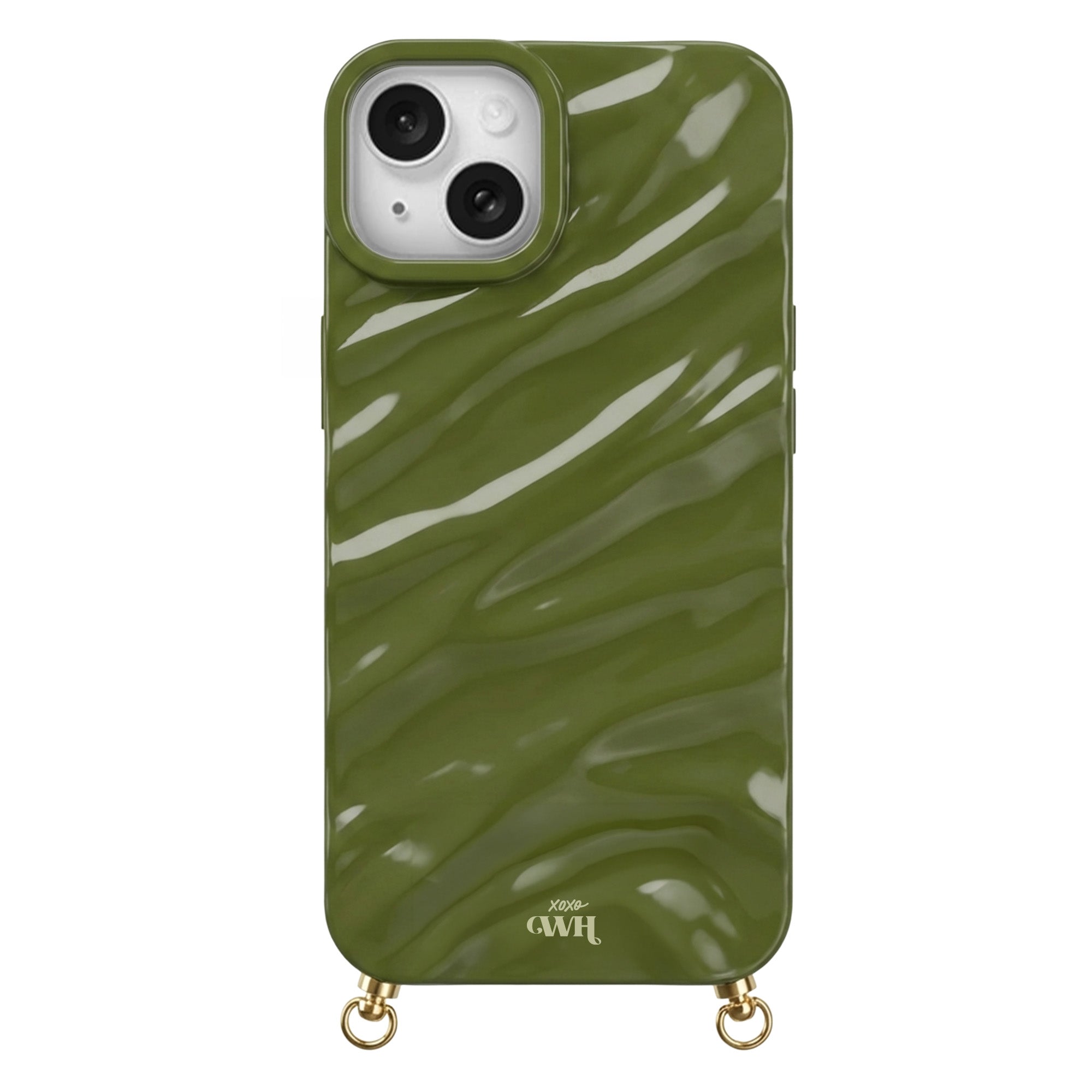 xoxo Wildhearts iPhone 14 - Glaze Cord Case (no cord) - Green