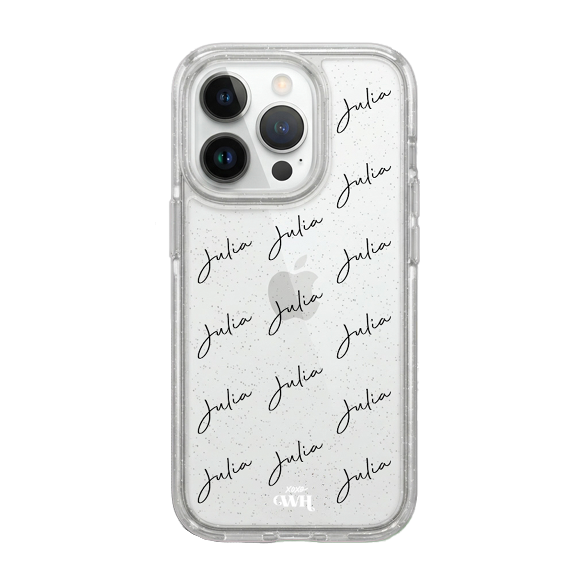 xoxo Wildhearts Sparkle Away Transparent Personalized - iPhone 14 Pro