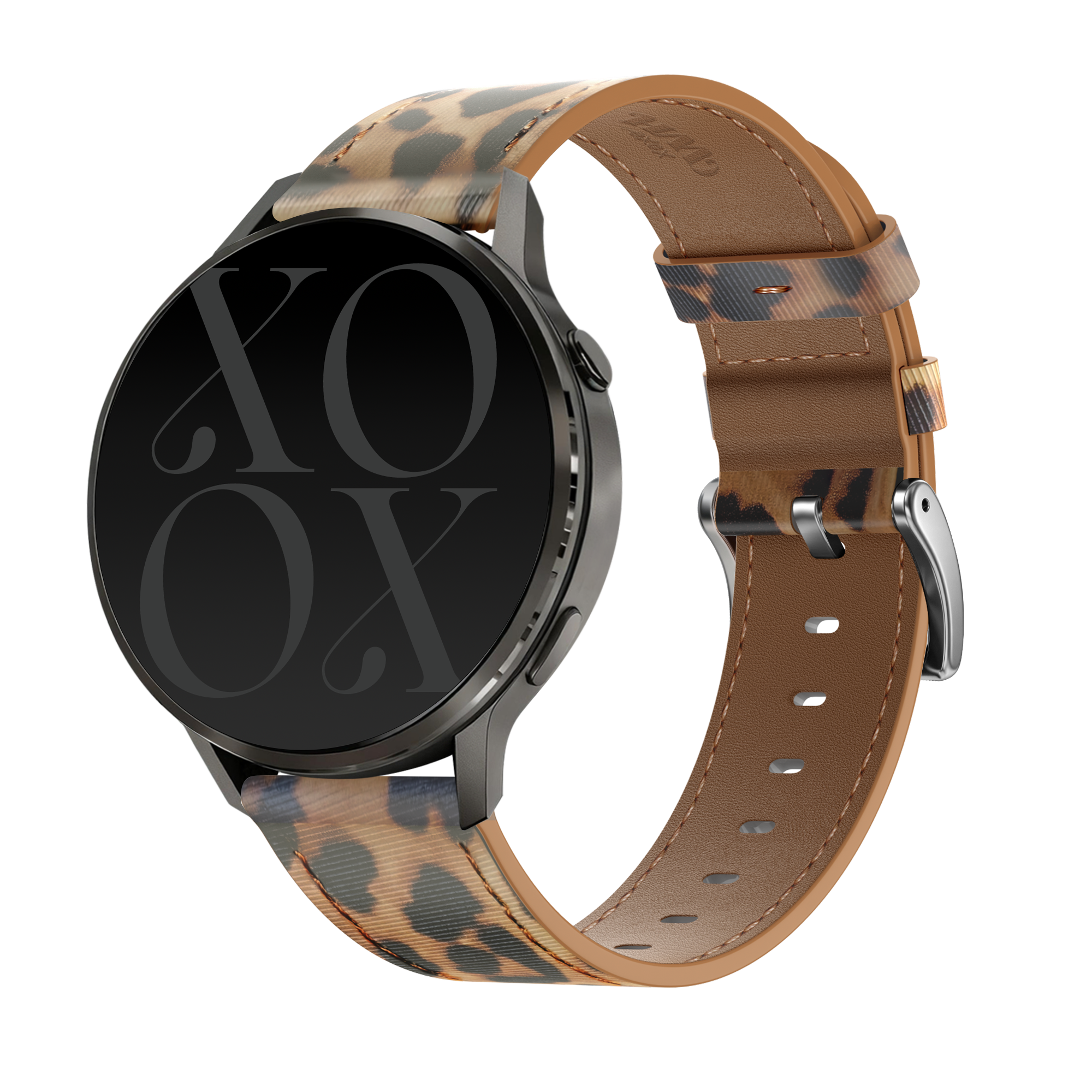Bracelet cuir Garmin 20mm (léopard)