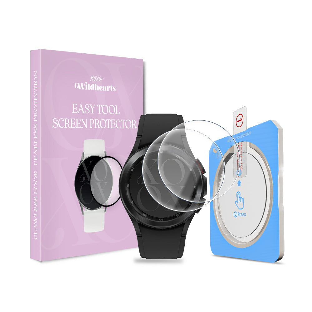 xoxo Wildhearts Samsung Galaxy Watch 4 Classic - 42mm screenprotector one-click tool (glas)