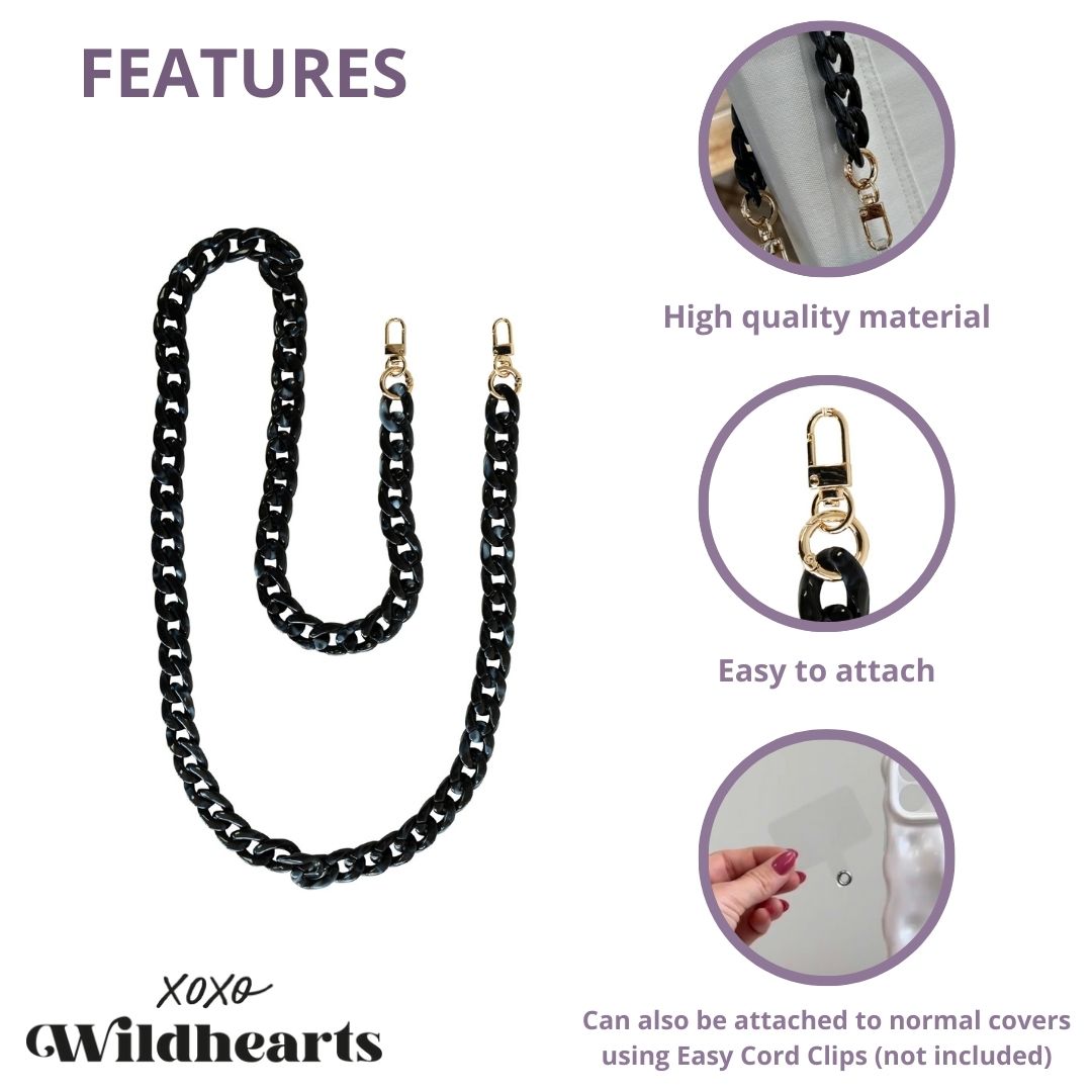 xoxo Wildhearts - Marble Black - Long