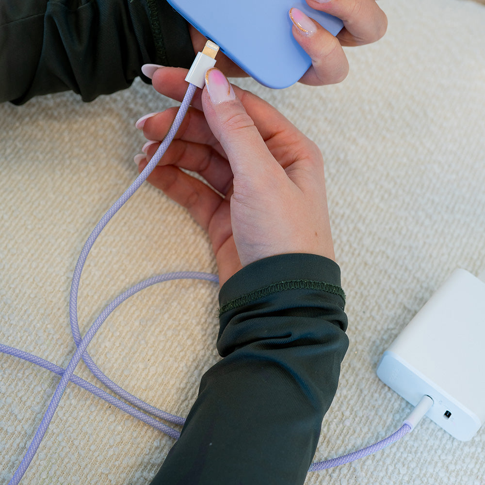 xoxo Wildhearts - USB-C to Lightning cable - 1 Meter (purple)