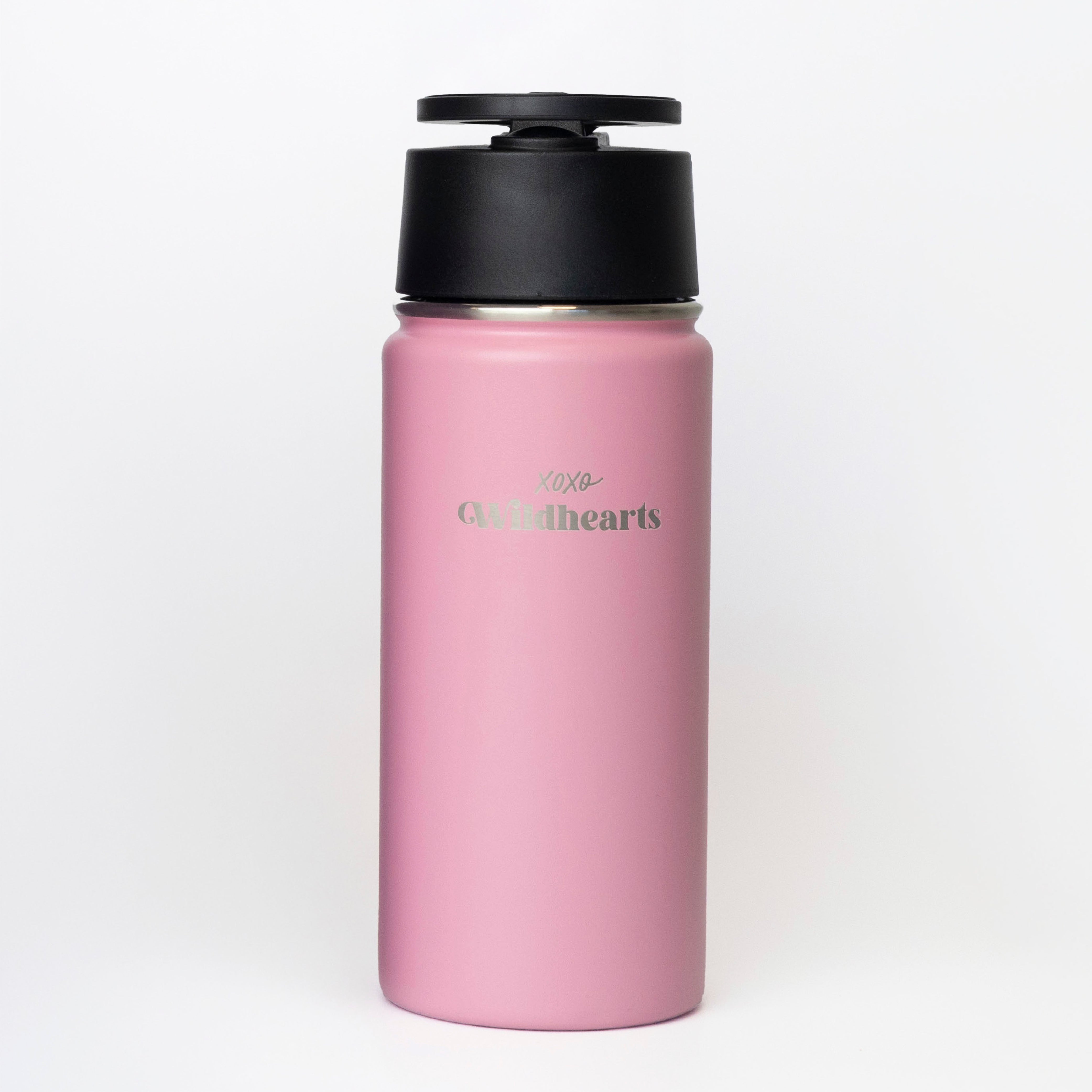 xoxo Wildhearts Water Bottle with MagSafe Ring - 500ml - 16oz (Pink)