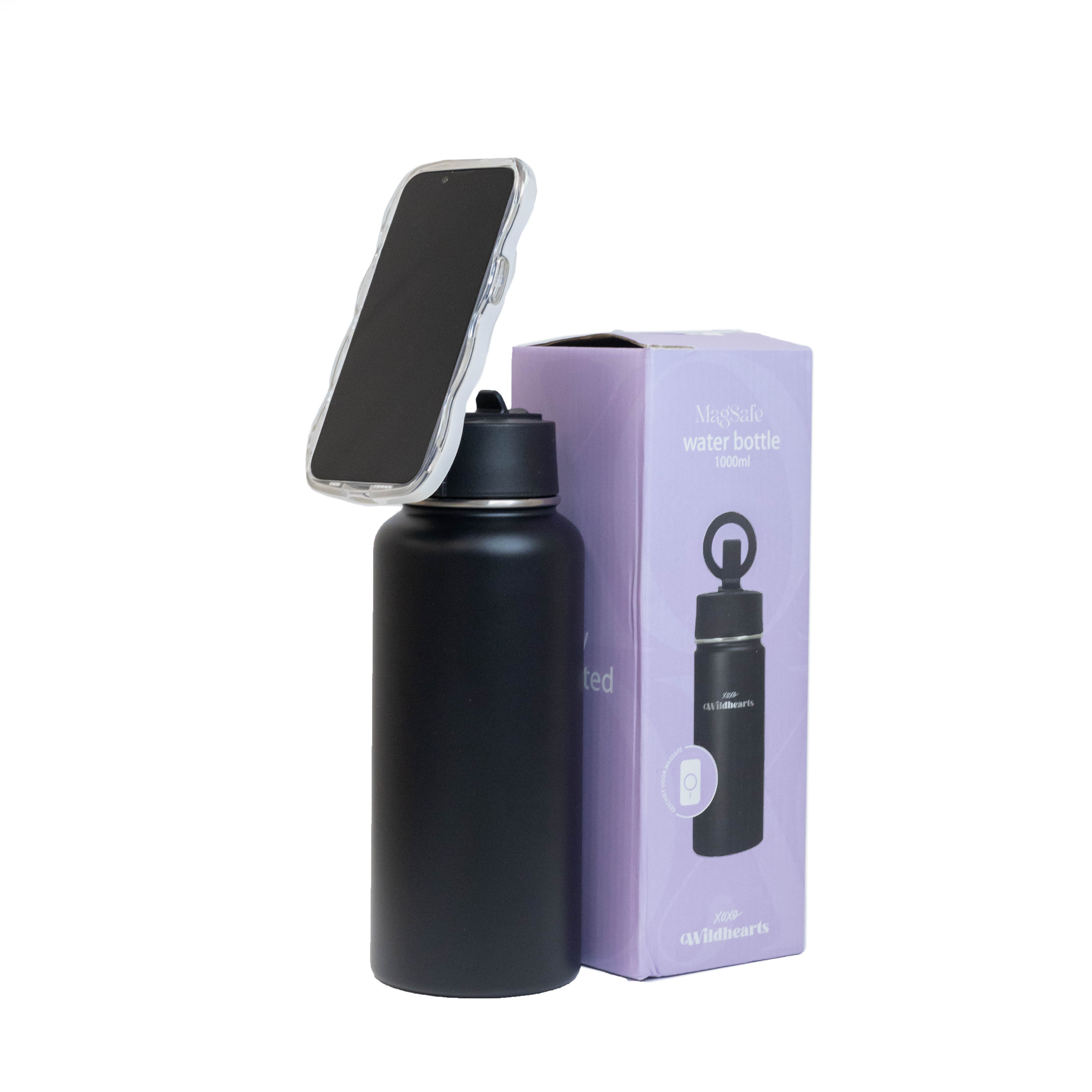 xoxo Wildhearts Water Bottle with MagSafe Ring