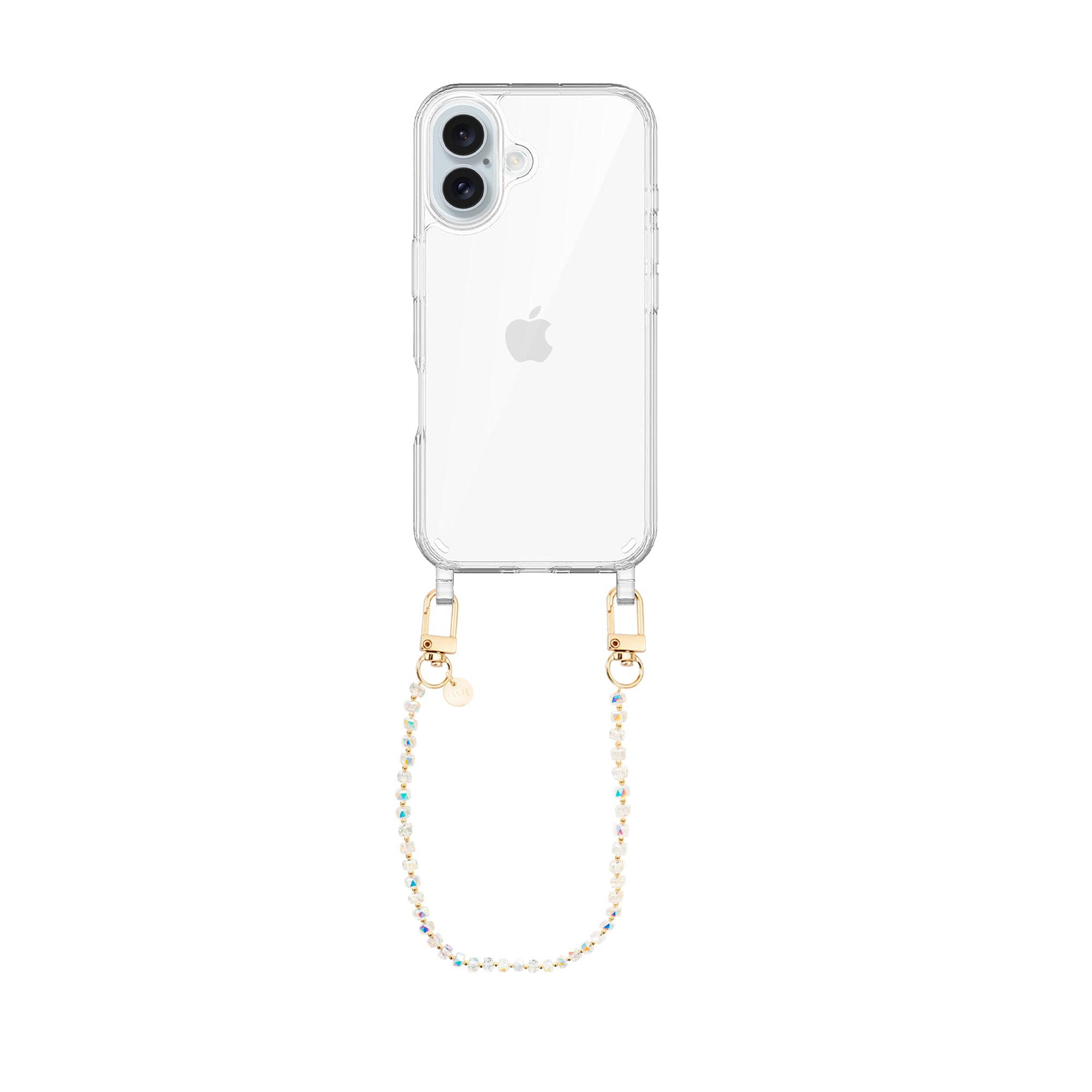 xoxo Wildhearts iPhone 16 - Crystal (Transparent) Transparant Cord Case