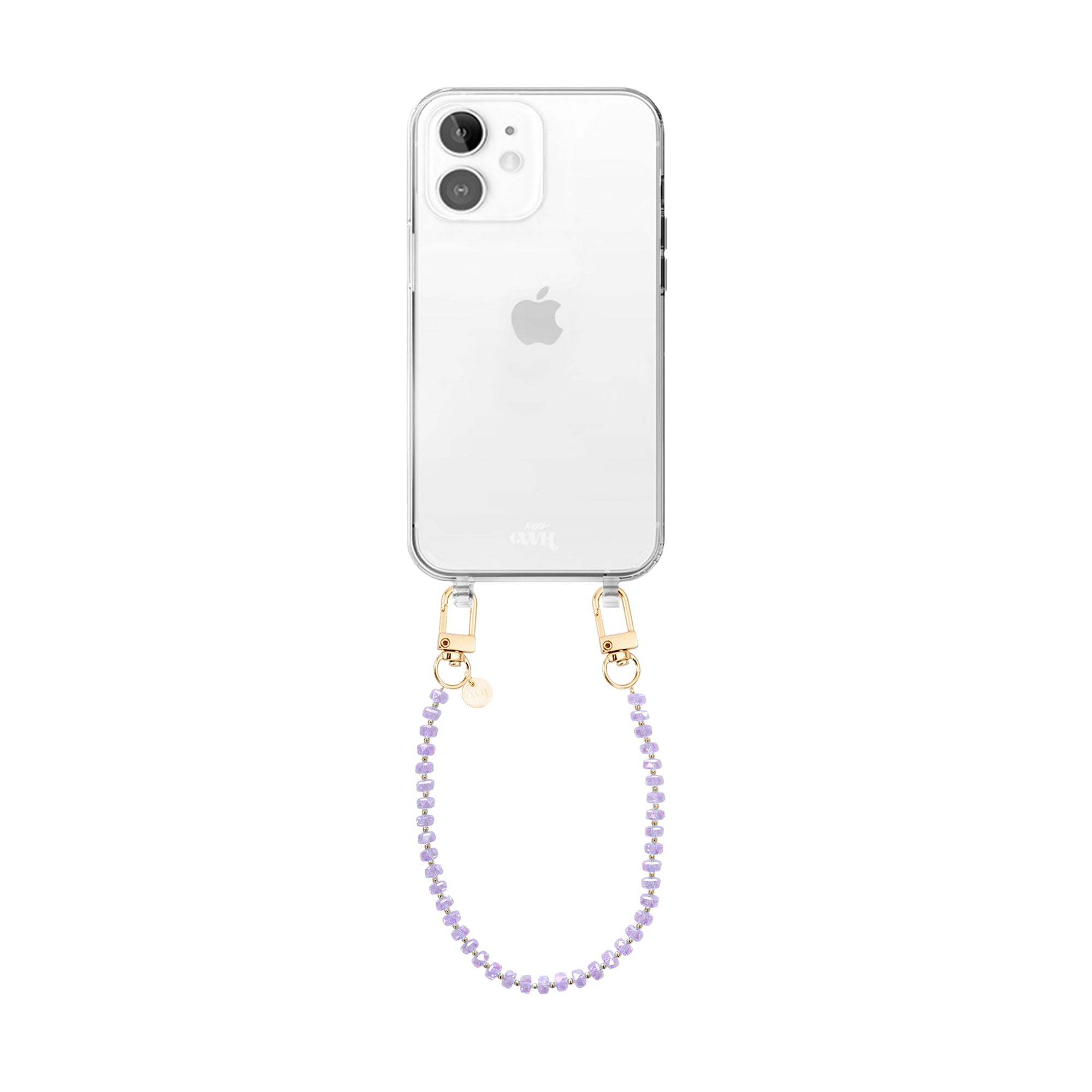 xoxo Wildhearts iPhone 11 - Crystal (Purple) Transparant Cord Case