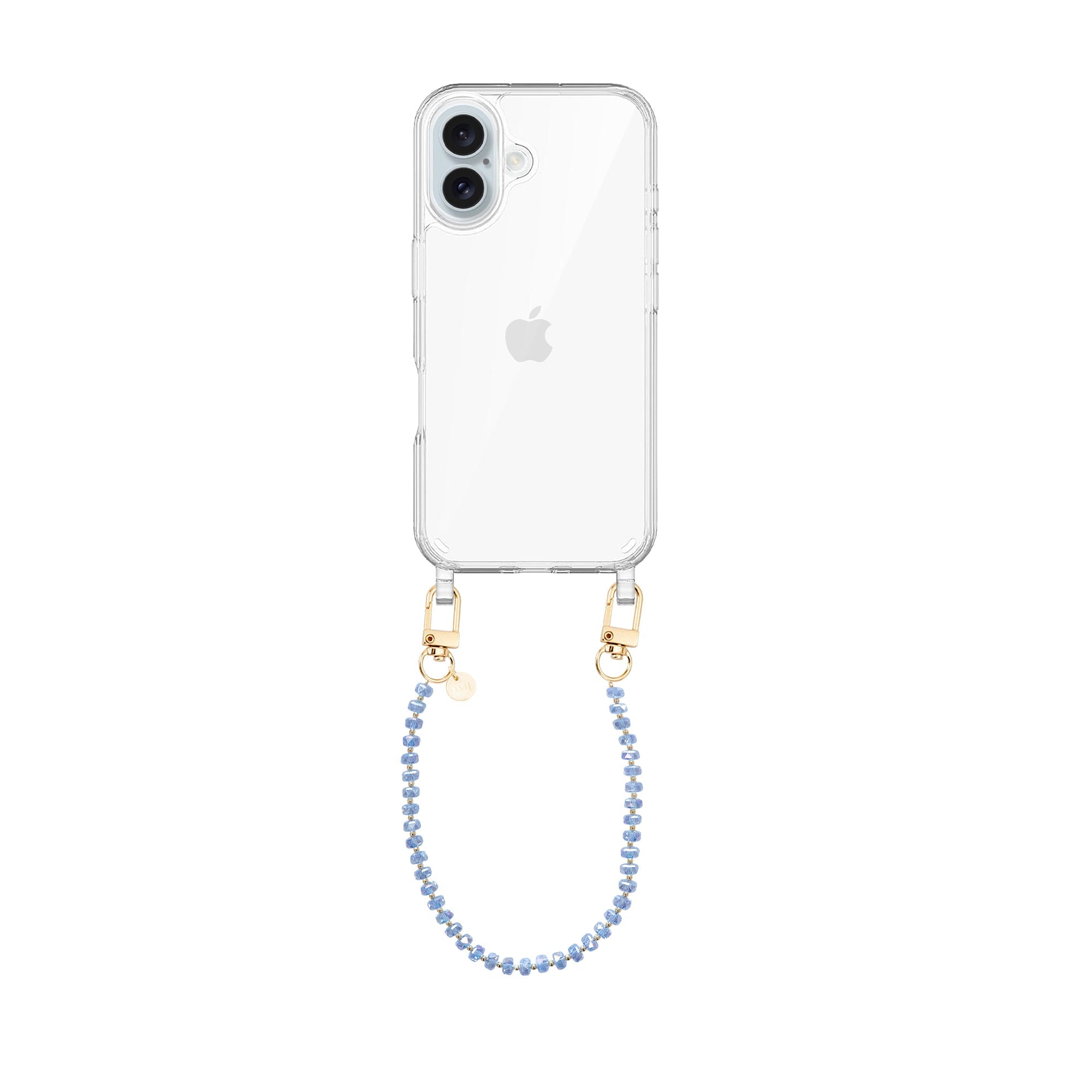 xoxo Wildhearts iPhone 17 - Crystal (Blue) Transparant Cord Case