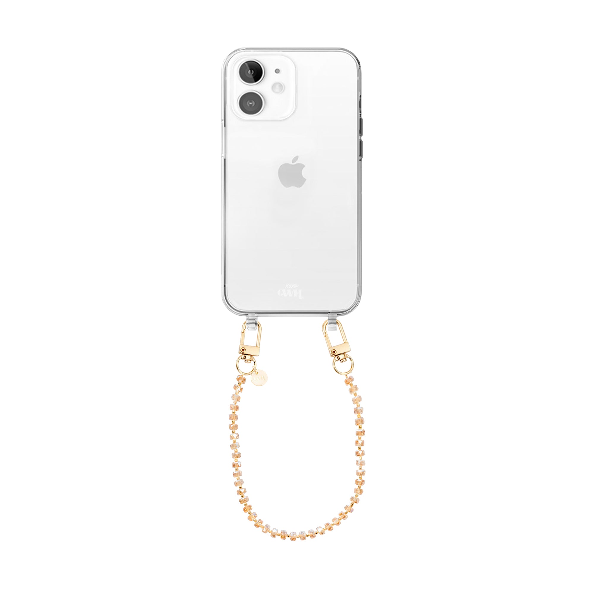 xoxo Wildhearts iPhone 11 - Crystal (Brown) Transparant Cord Case