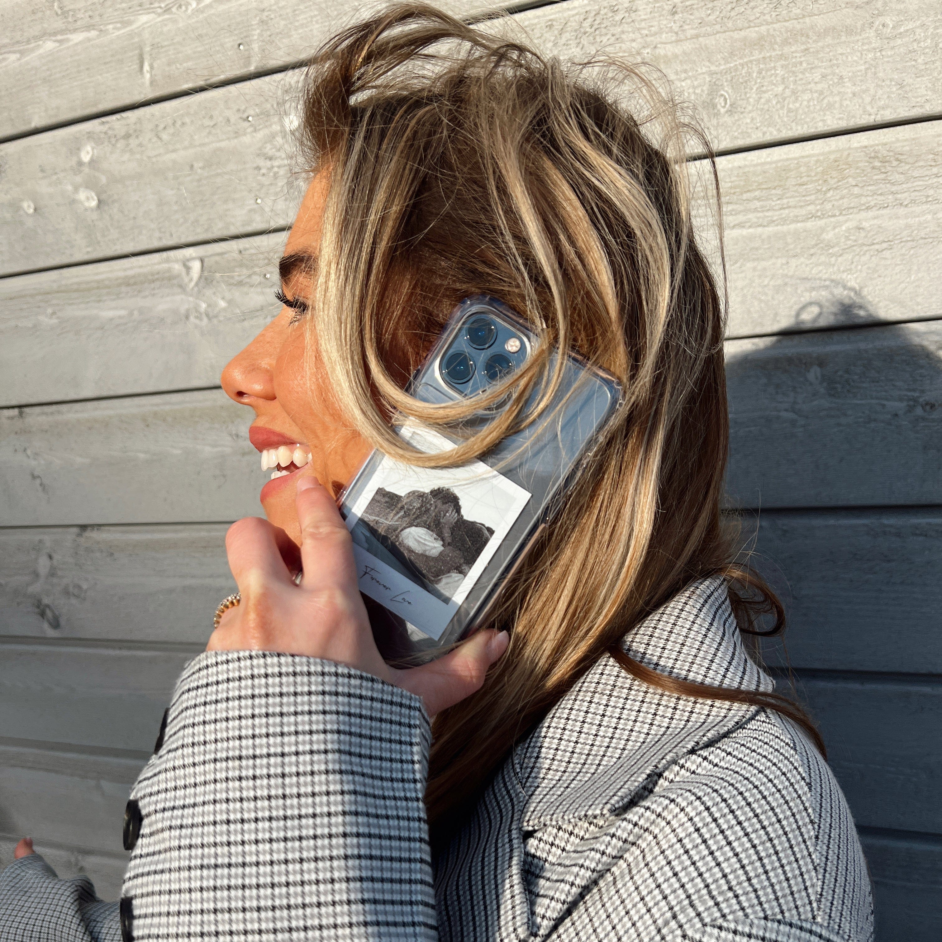 xoxo Wildhearts iPhone 17 - Personalized Polaroids Case