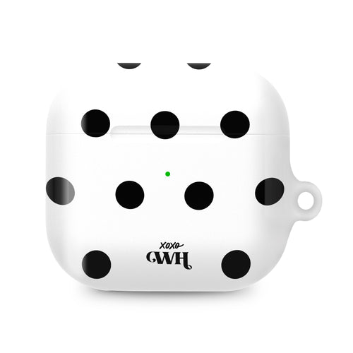xoxo Wildhearts Polka Dots (White) - AirPods