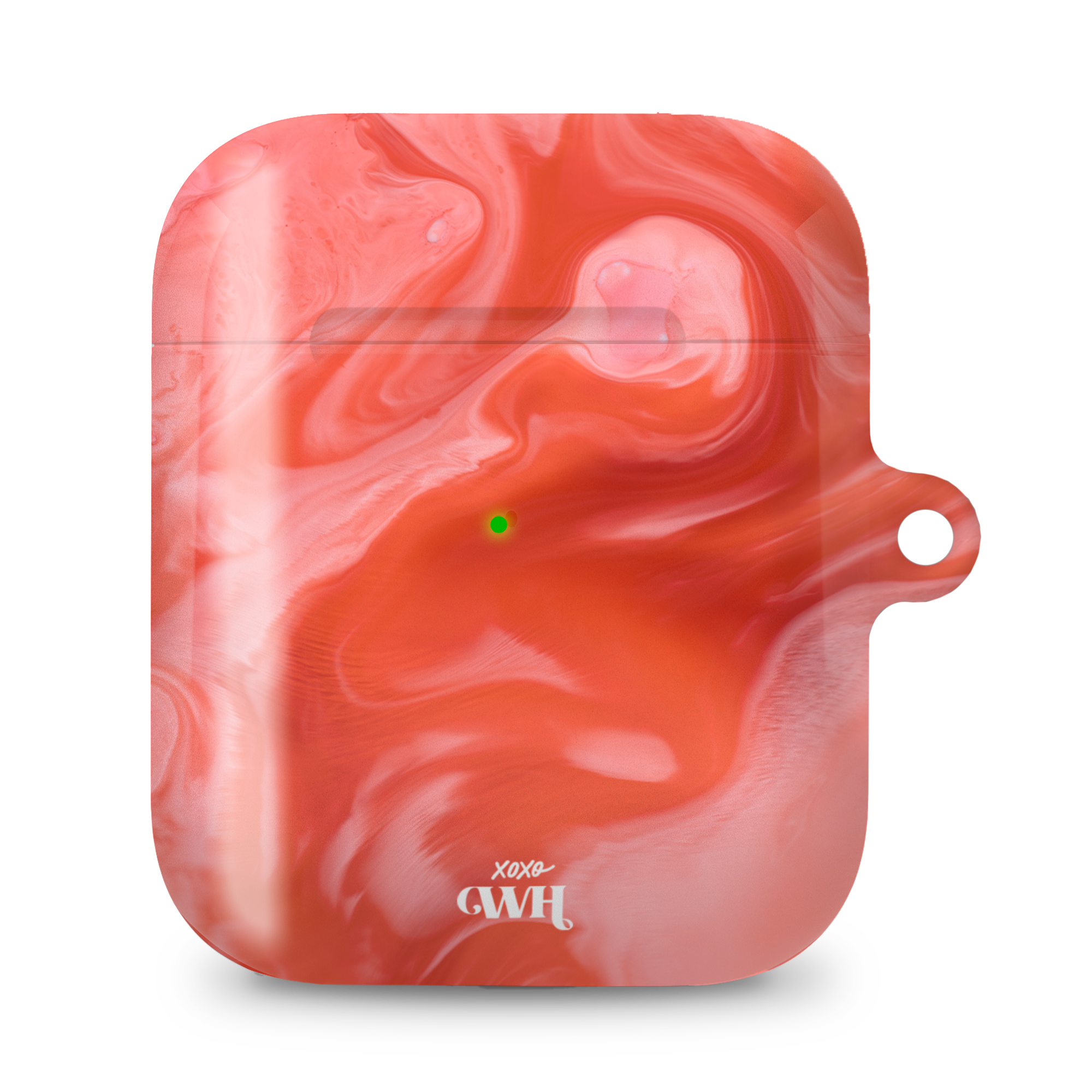 xoxo Wildhearts - AirPods 1 & 2 - Marble Red Lips