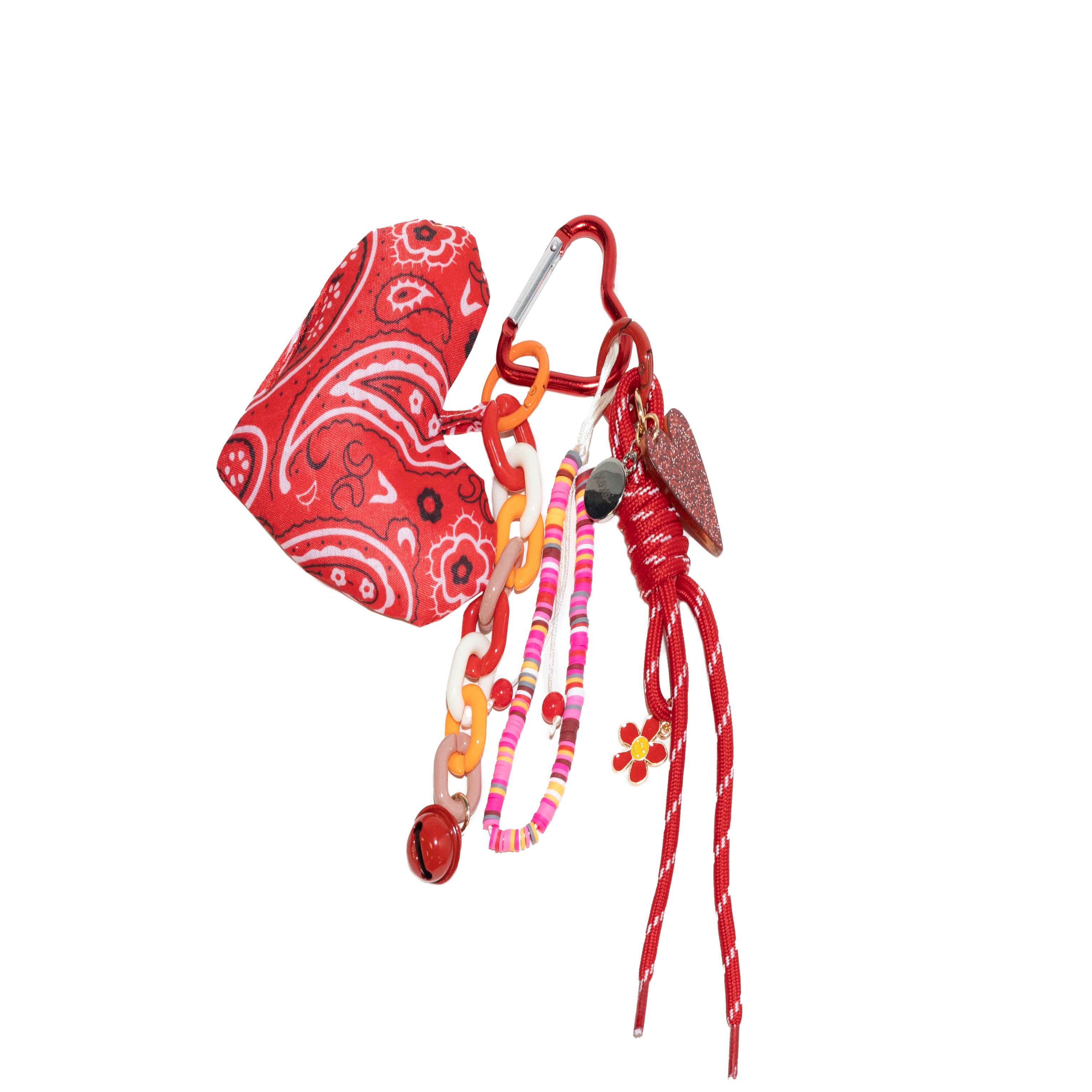 xoxo Wildhearts Bag Charm - Bandana Love - Red