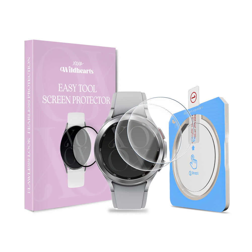 xoxo Wildhearts Samsung Galaxy Watch 4 Classic - 46mm screenprotector one-click tool (glas)
