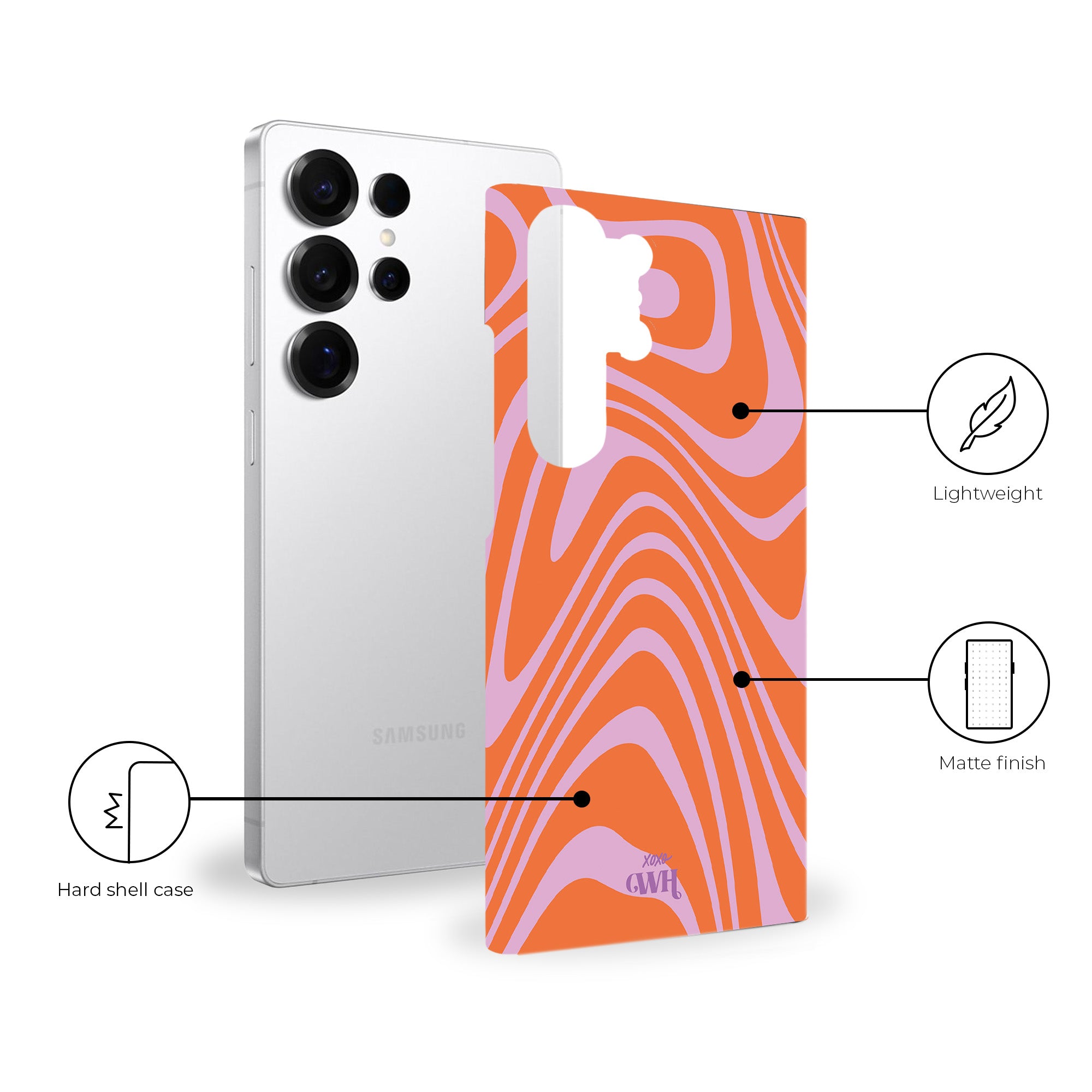 xoxo Wildhearts Boogie Wonderland Orange - Single Layer - Samsung Galaxy S25 Ultra