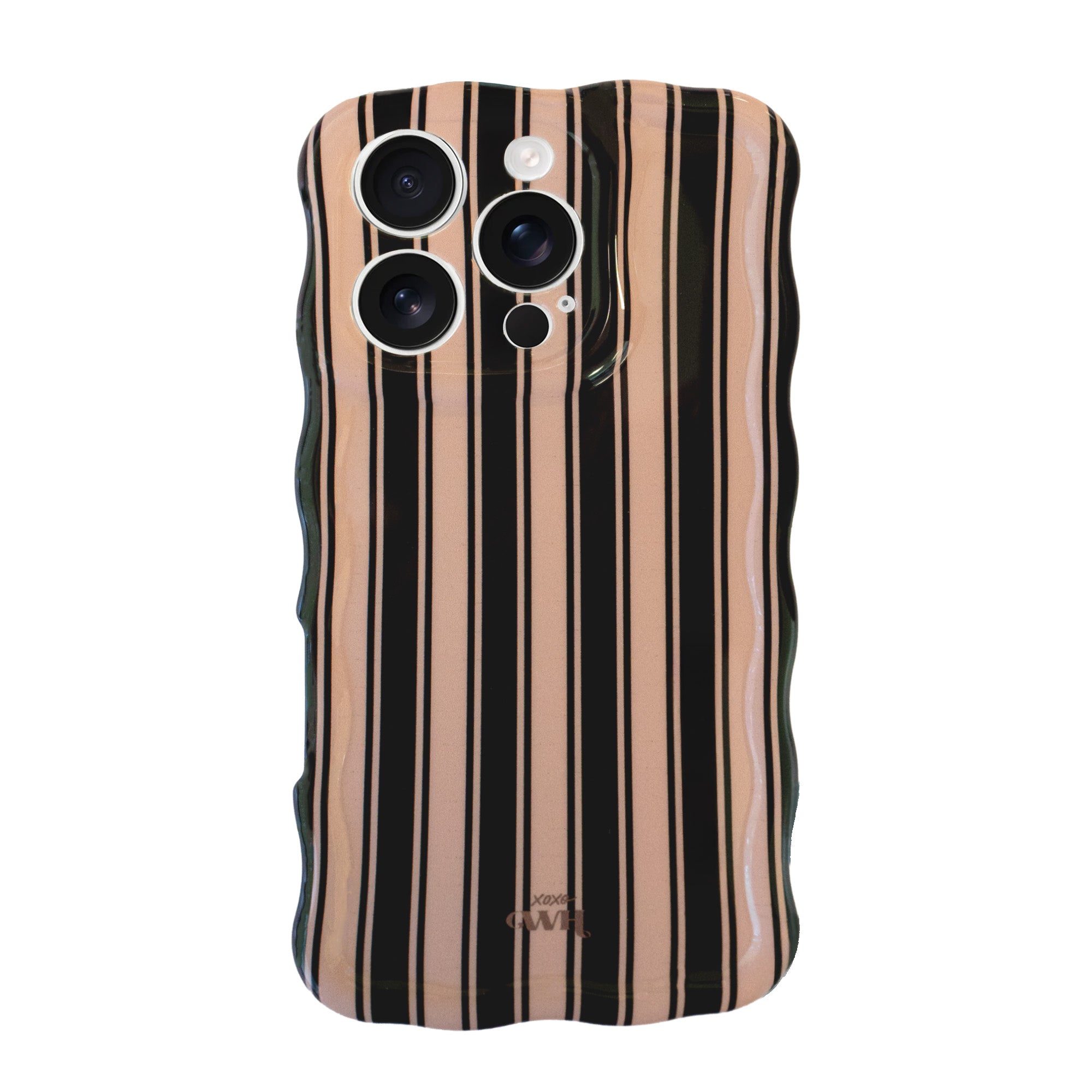 xoxo Wildhearts Glossy Wavy Case Cozy Affair (Black) - iPhone 13 Pro