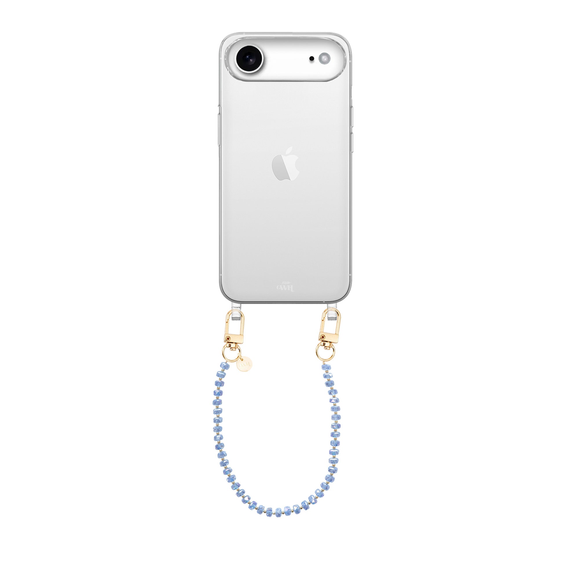 xoxo Wildhearts iPhone 17 Air - Crystal (Blue) Transparant Cord Case