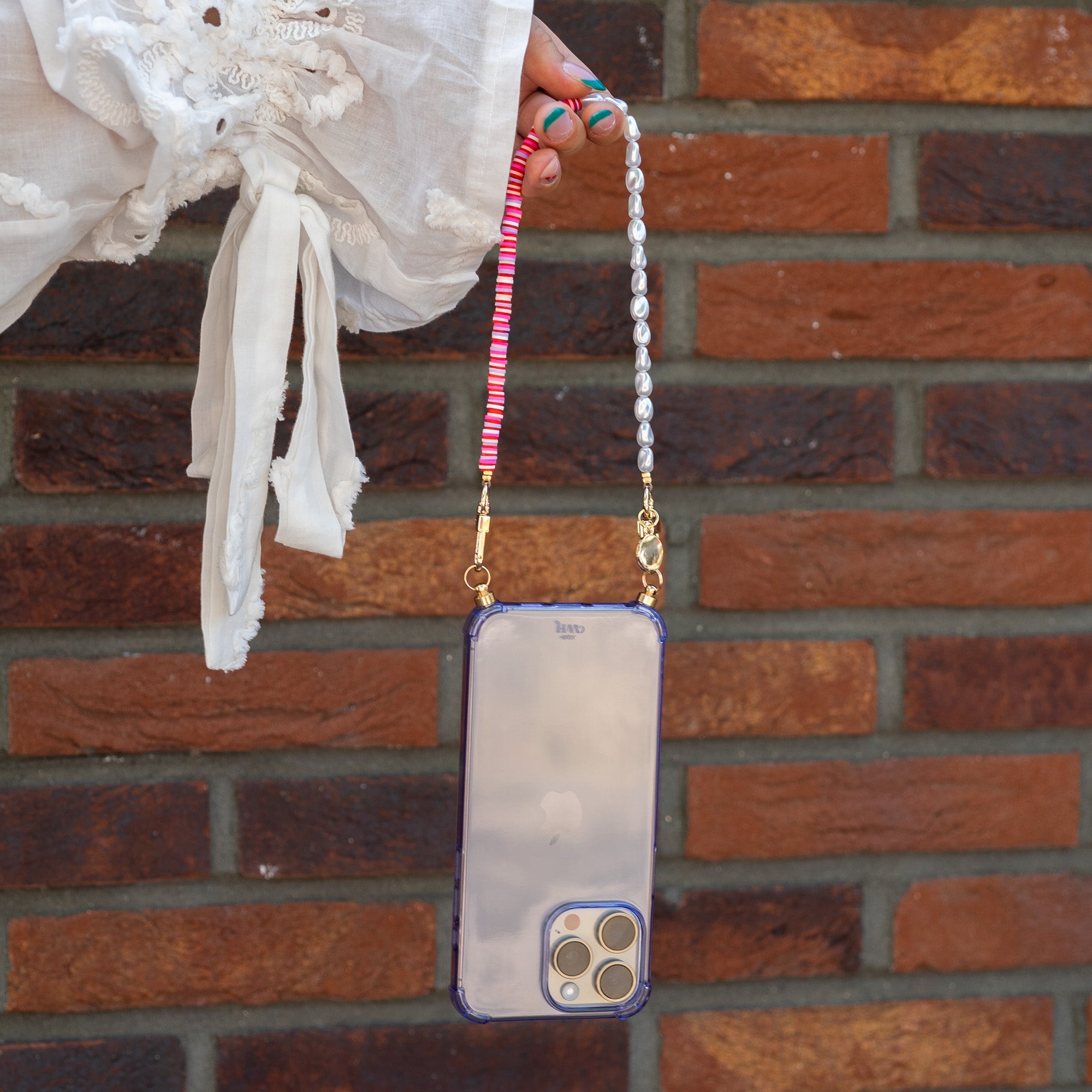 xoxo Wildhearts - iPhone 12 - Island Girl Cord Case Purple - Short Cord