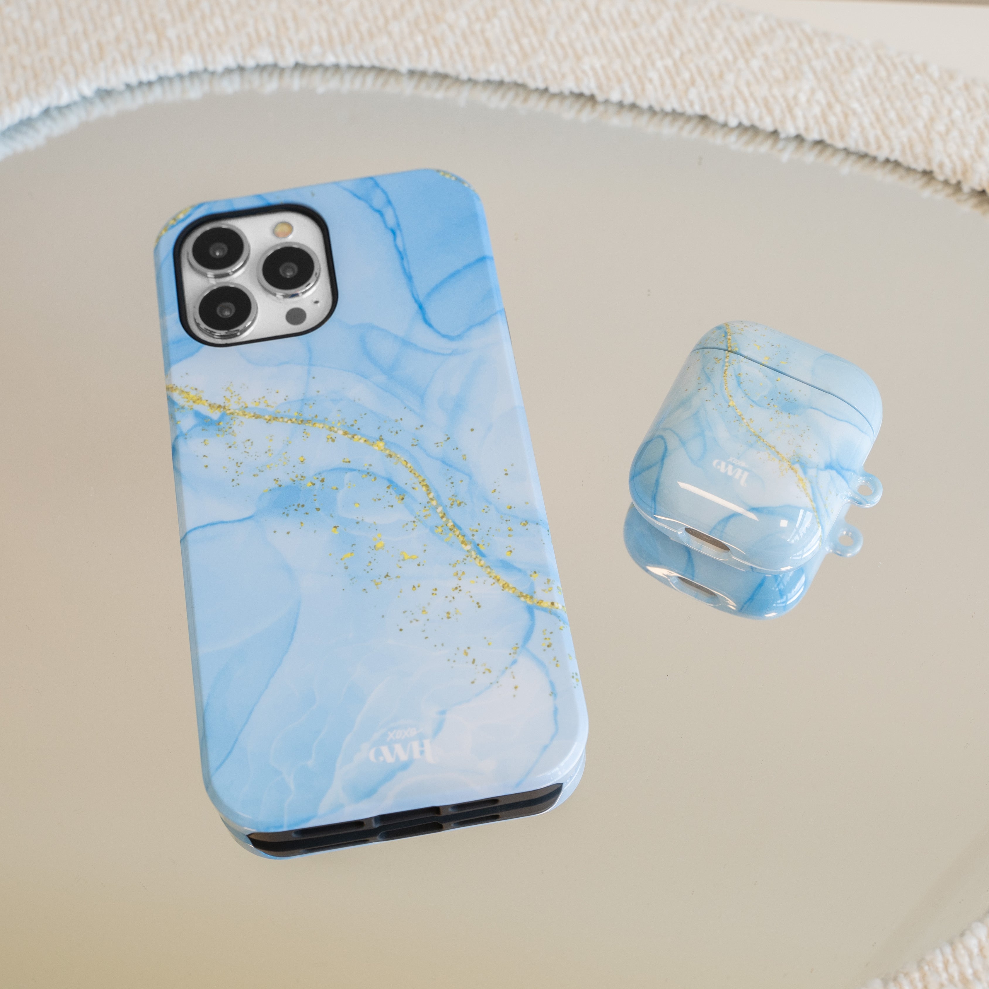 xoxo Wildhearts - AirPods 1 & 2 - Marble Blue