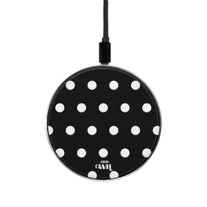 xoxo Wildhearts Wireless Charger - Polka Dots (Black)