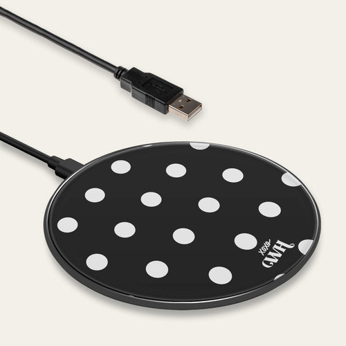xoxo Wildhearts Wireless Charger - Polka Dots (Black)
