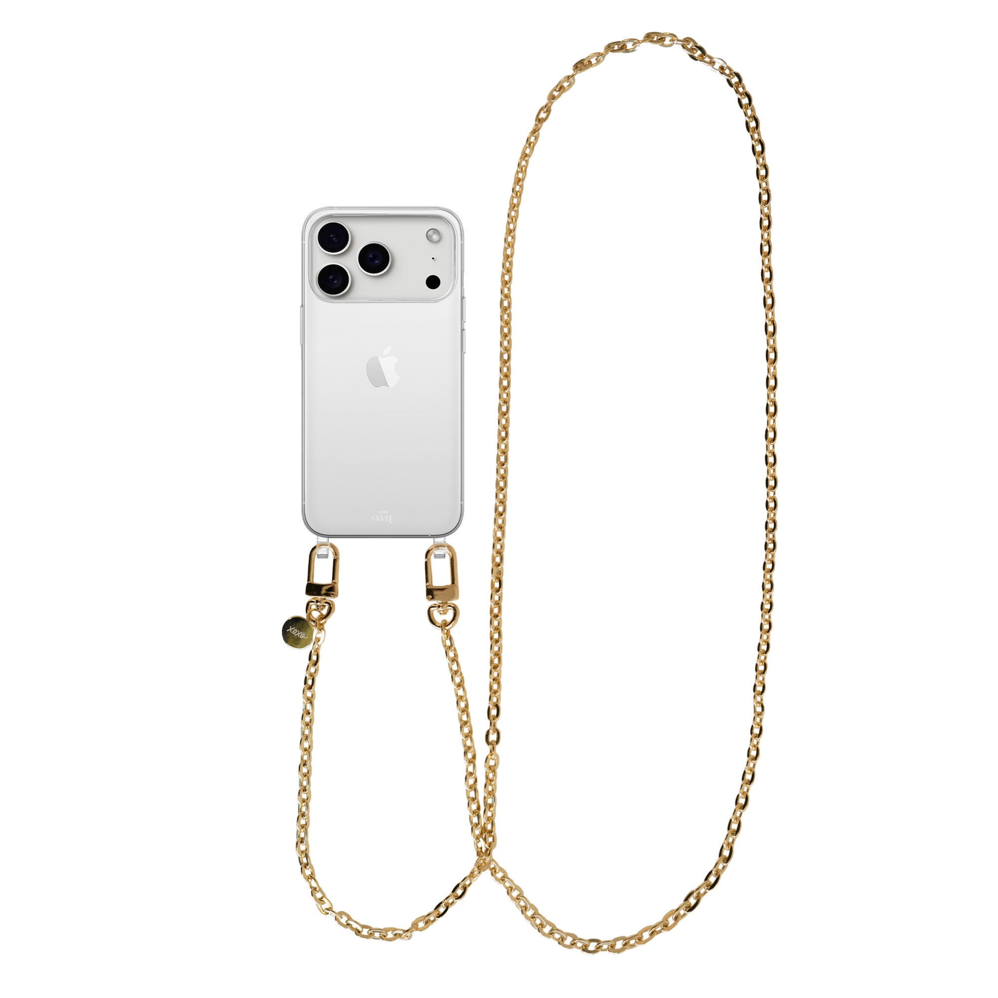 xoxo Wildhearts iPhone 17 Pro Max - Dreamy Transparant Cord Case - Long Cord