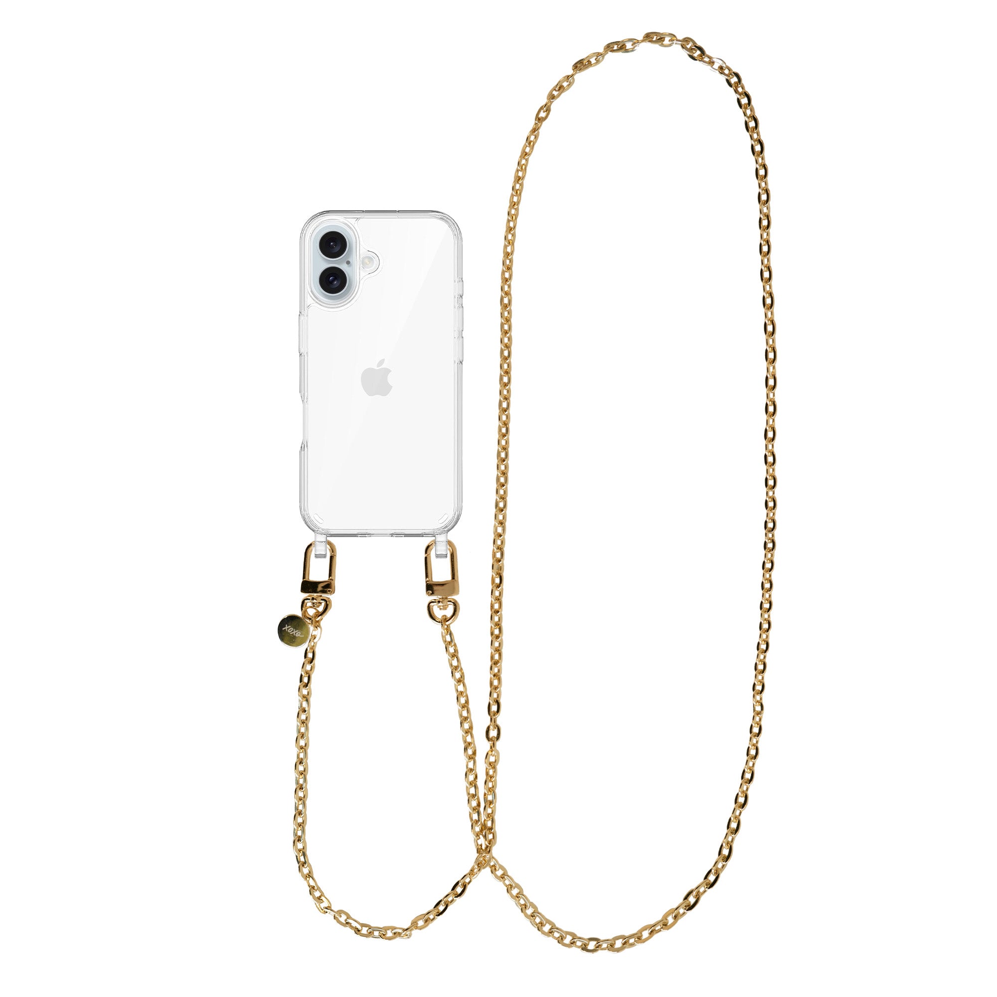 xoxo Wildhearts - iPhone 16 - Dreamy Transparant Cord Case - Long Cord