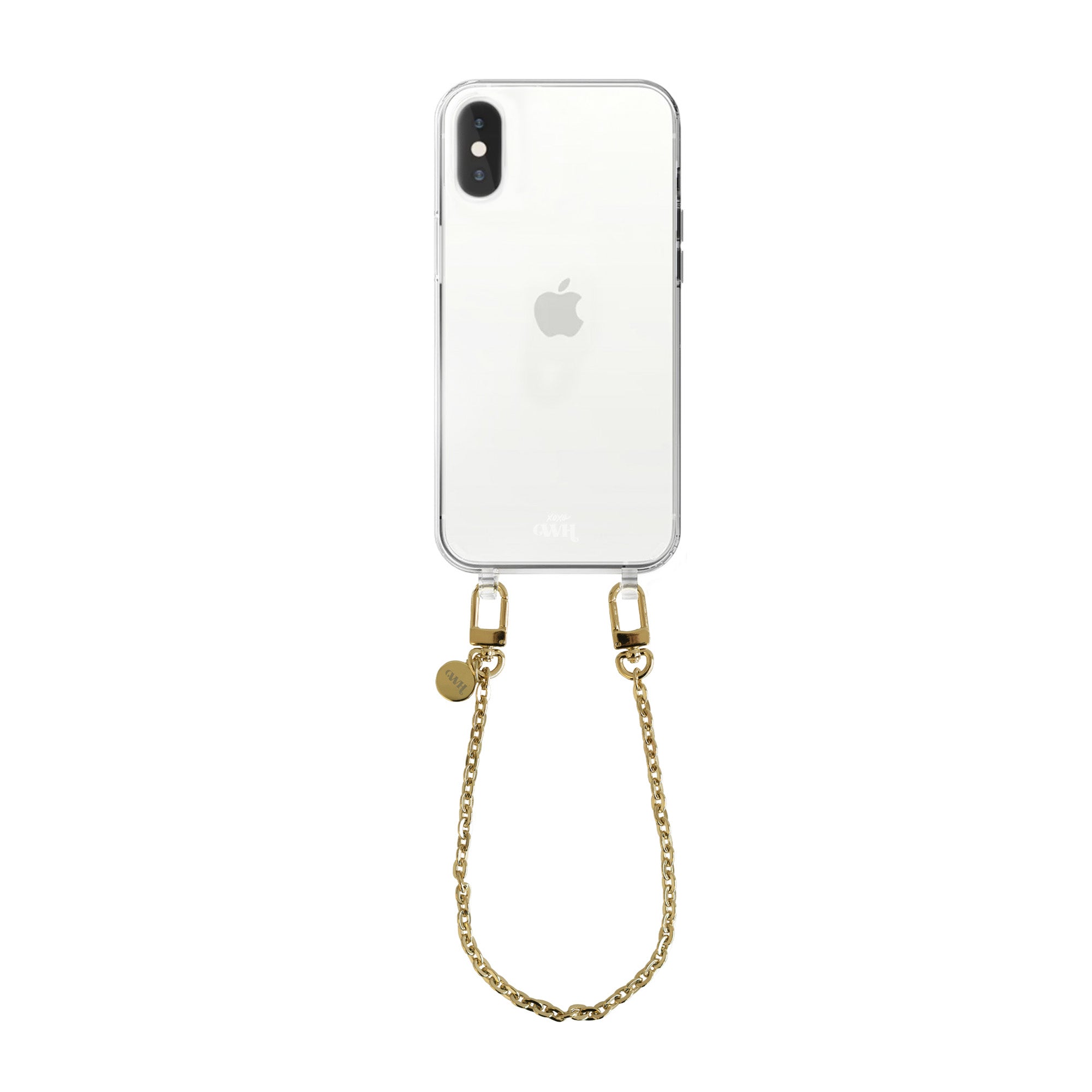 xoxo Wildhearts - iPhone XS Max - Dreamy Transparant Cord Case - Short Cord