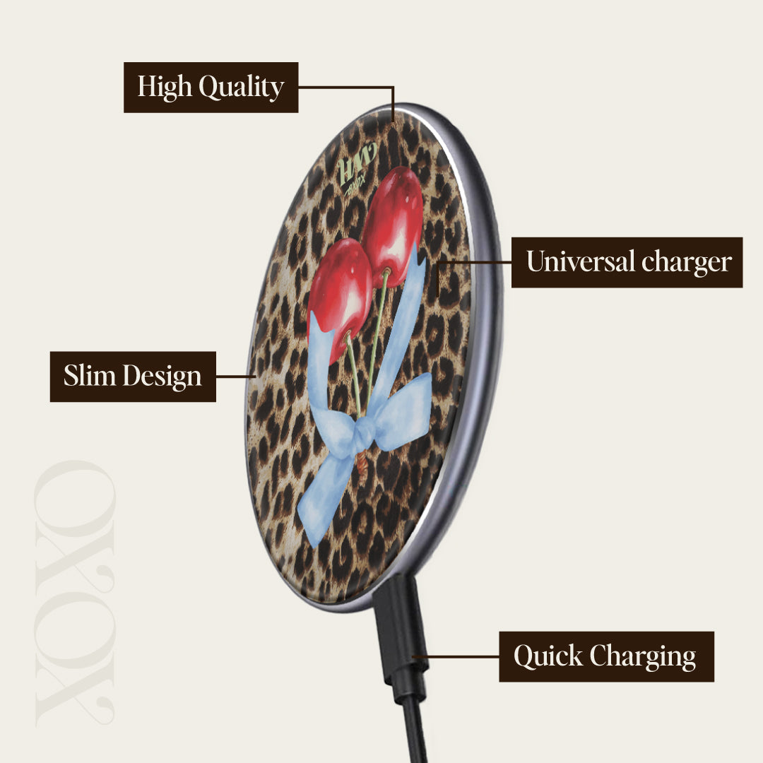 xoxo Wildhearts Wireless Charger - Cherry Wild