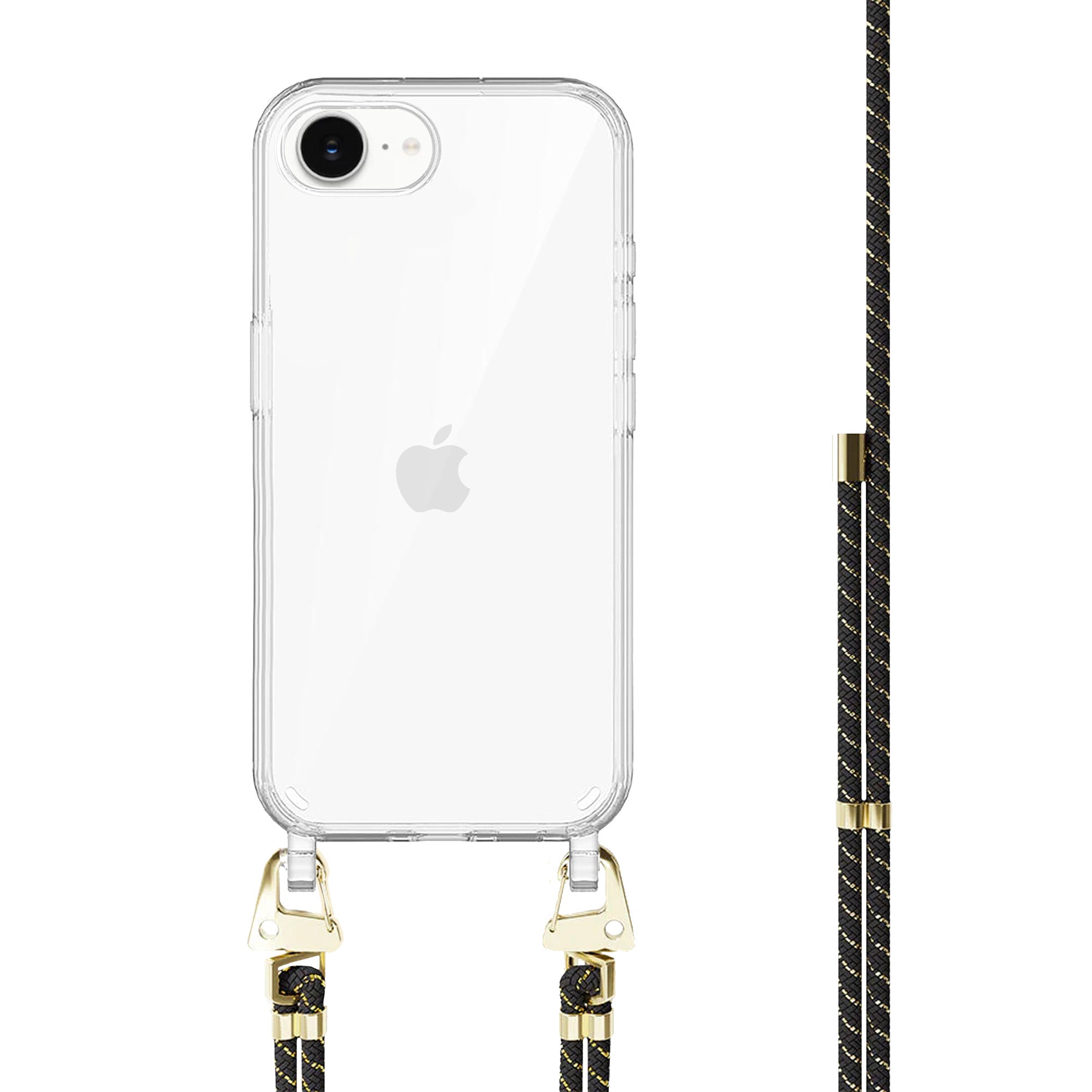 xoxo Wildhearts iPhone 17e - Gold Goddess Transparant Cord Case