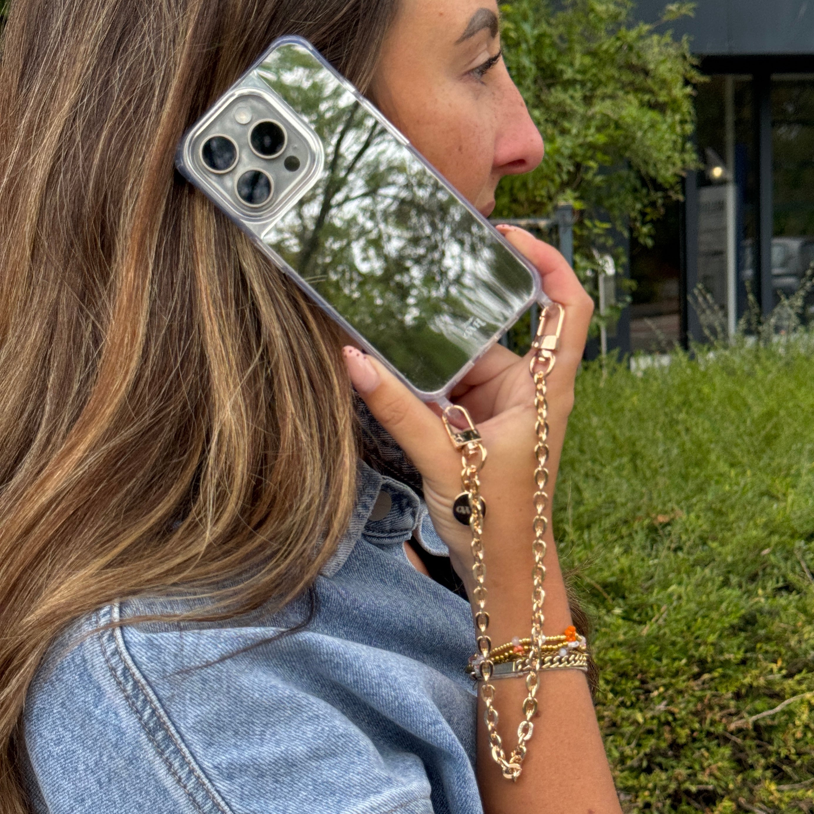 xoxo Wildhearts iPhone 12 Pro Max - Dreamy Mirror Cord Case - Short cord