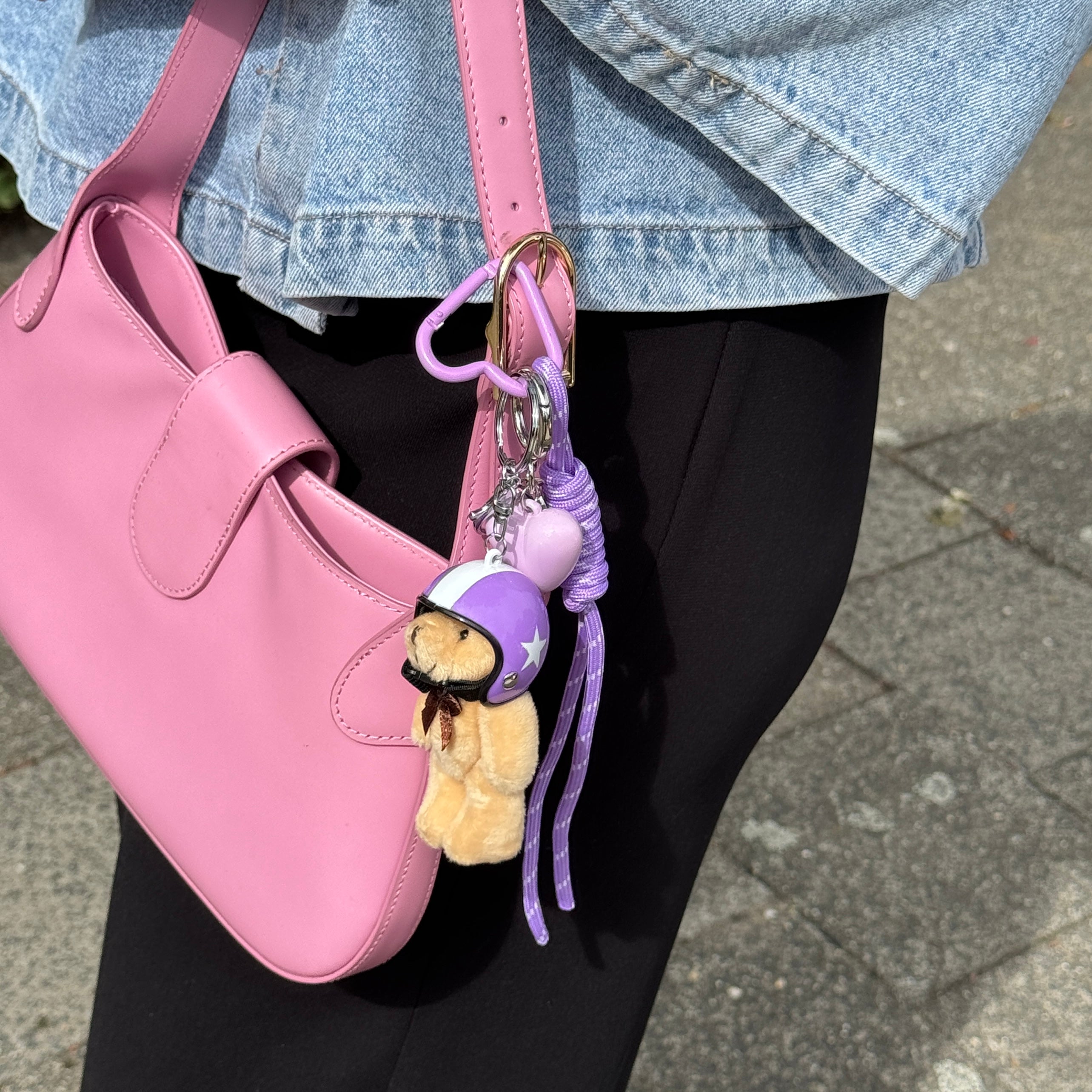 xoxo Wildhearts Bag Charm - Berry Pilot - Purple