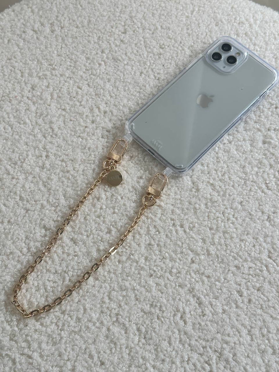 iPhone 15 Plus - Dreamy Transparant Cord Case - Short Cord