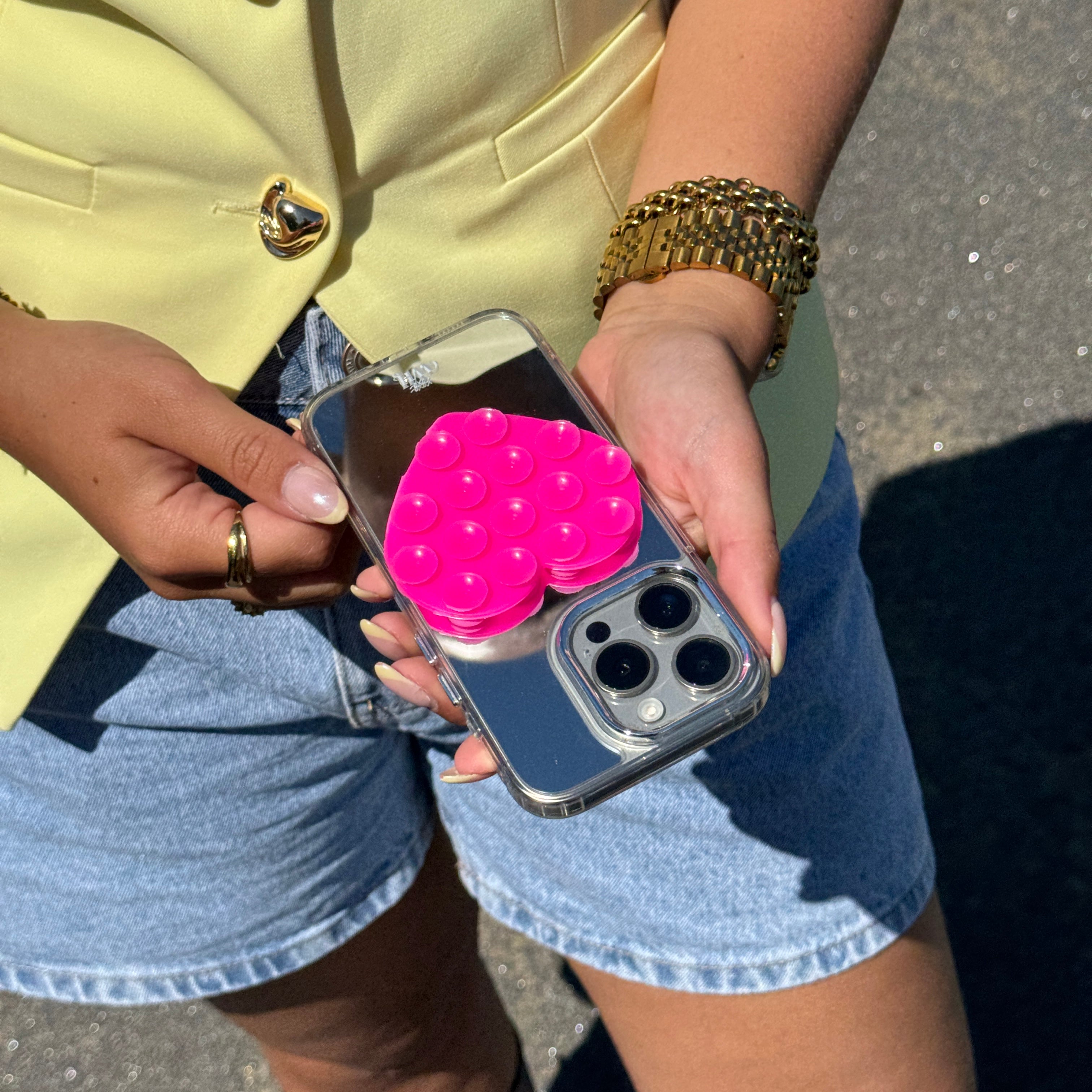 xoxo Wildhearts Stick On Me Heart (Double-sided) - Rose Red