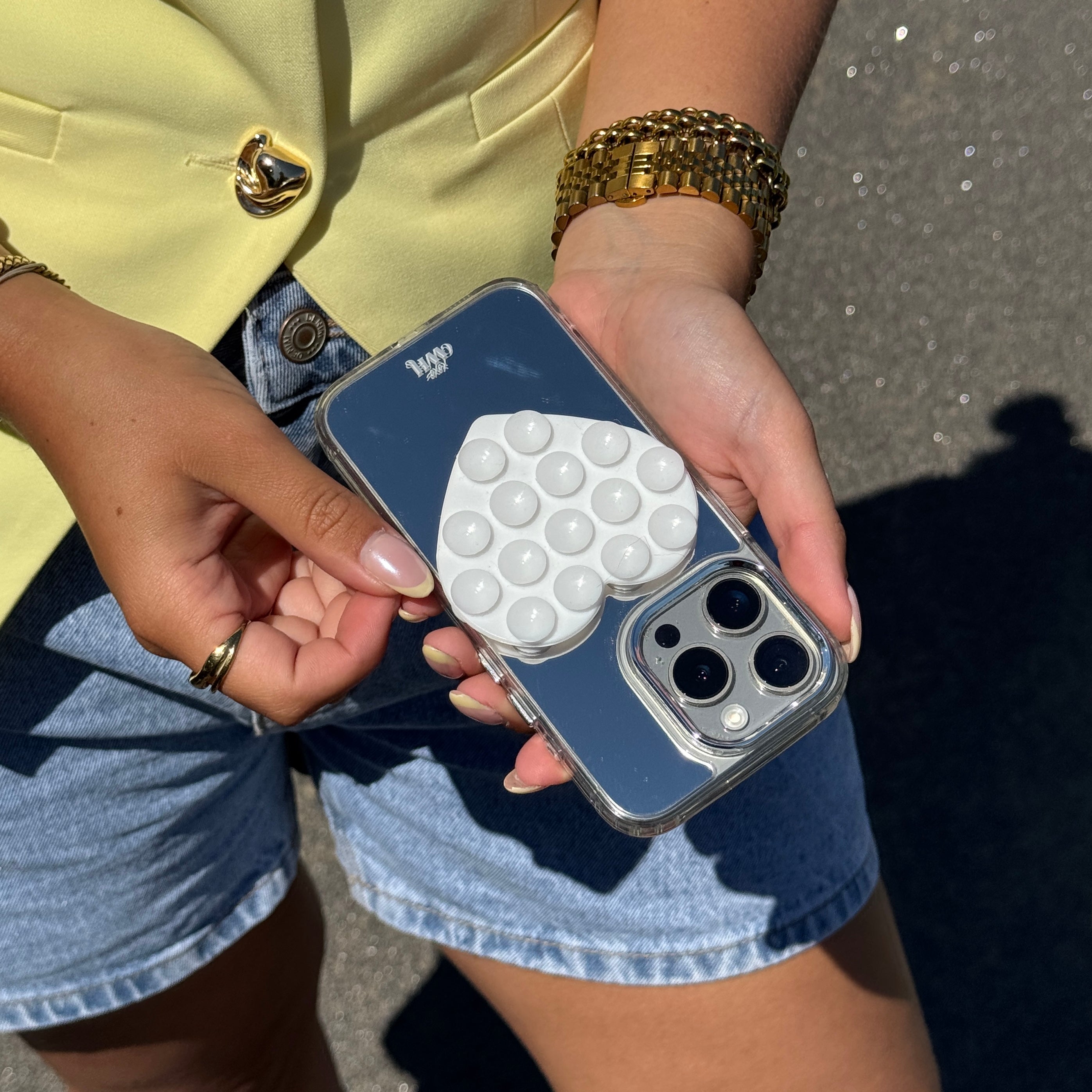 xoxo Wildhearts Stick On Me Heart (Double-sided) - White