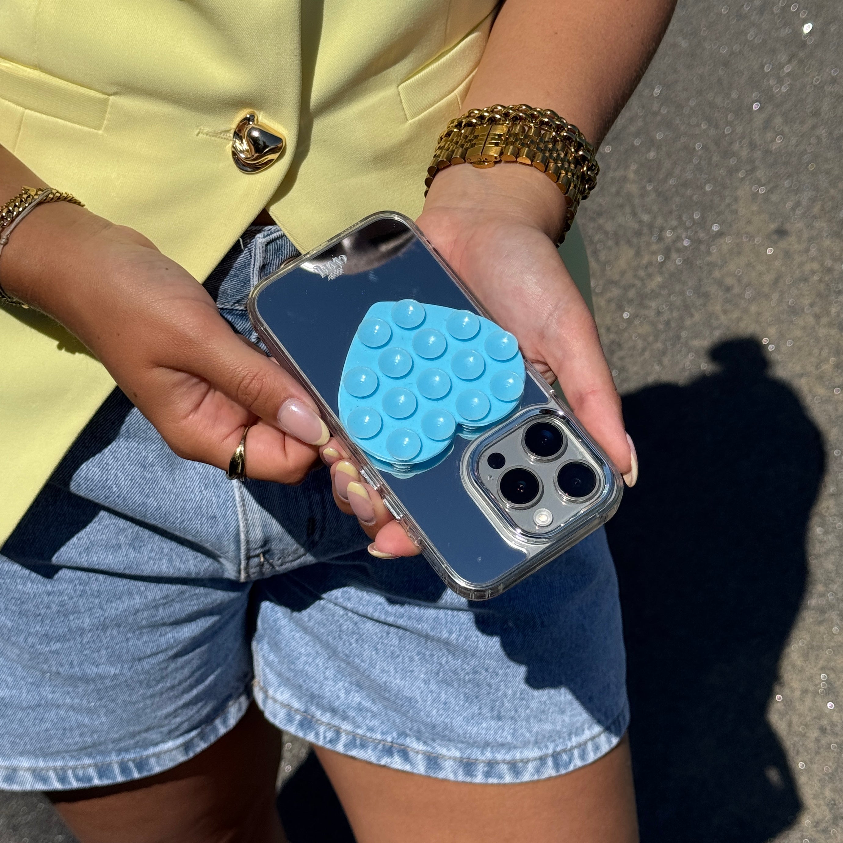 xoxo Wildhearts Stick On Me Heart (Double-sided) - Skyblue