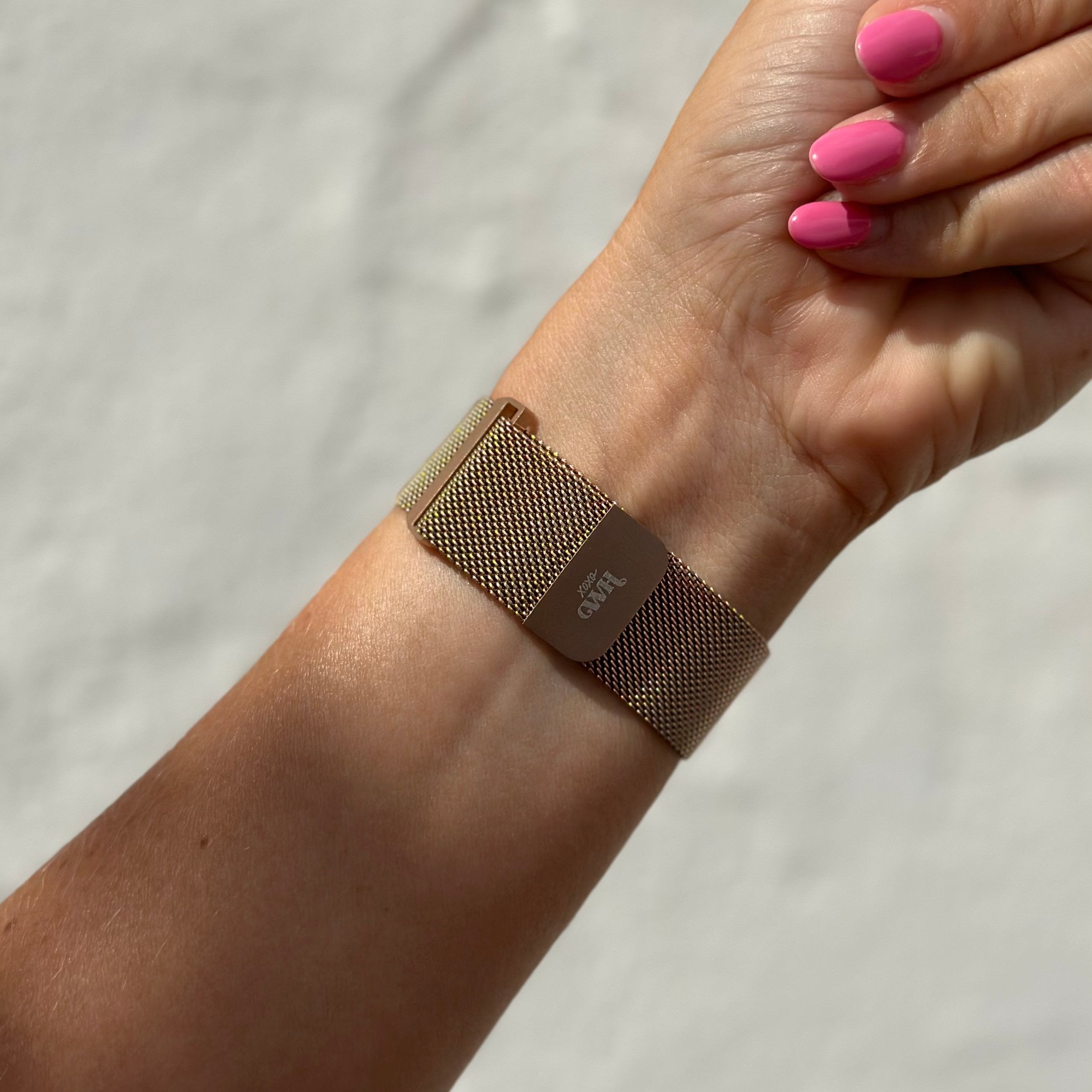 xoxo Wildhearts - Milanees (22mm) bandje rosé goud