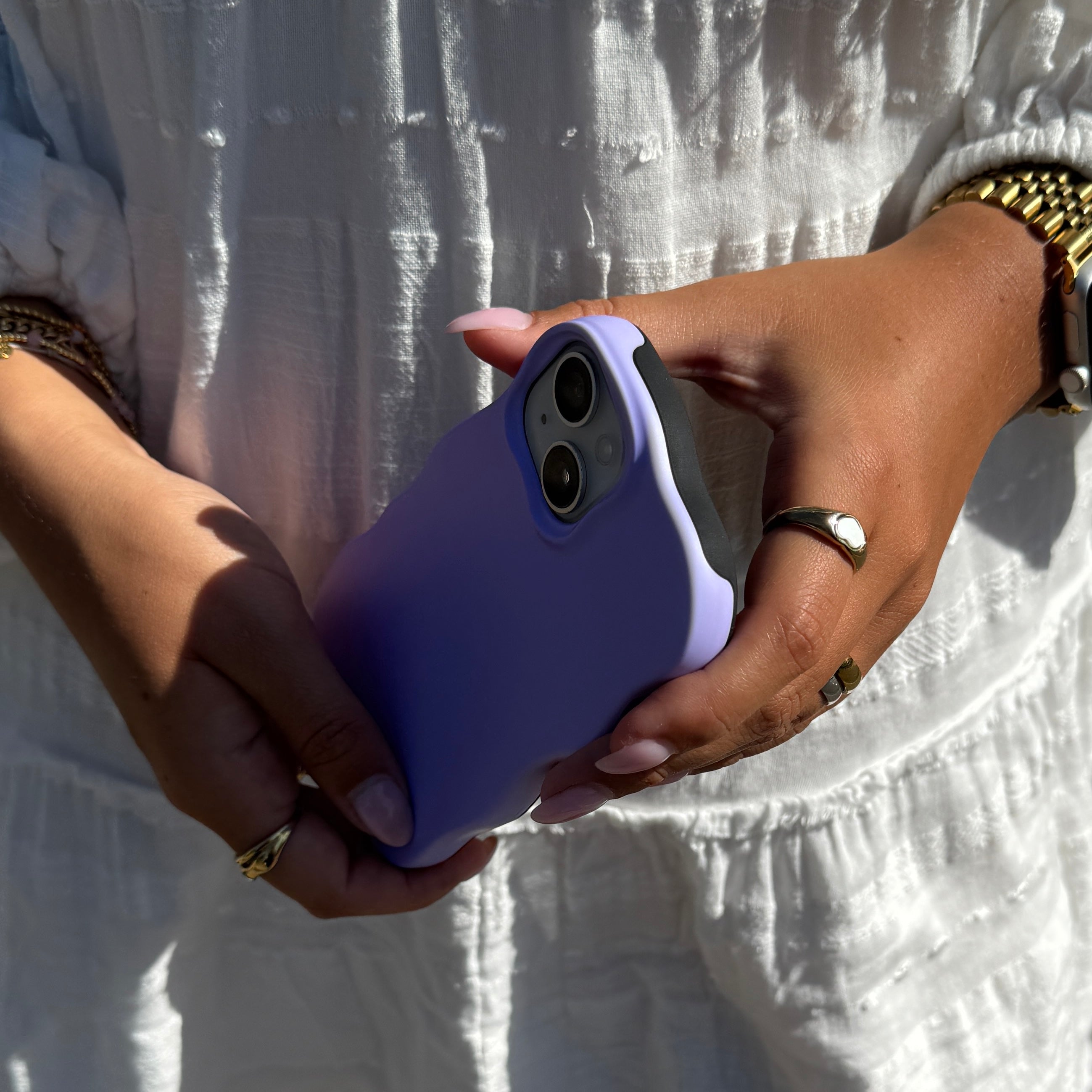 xoxo Wildhearts Wavy Case Purple - iPhone 15