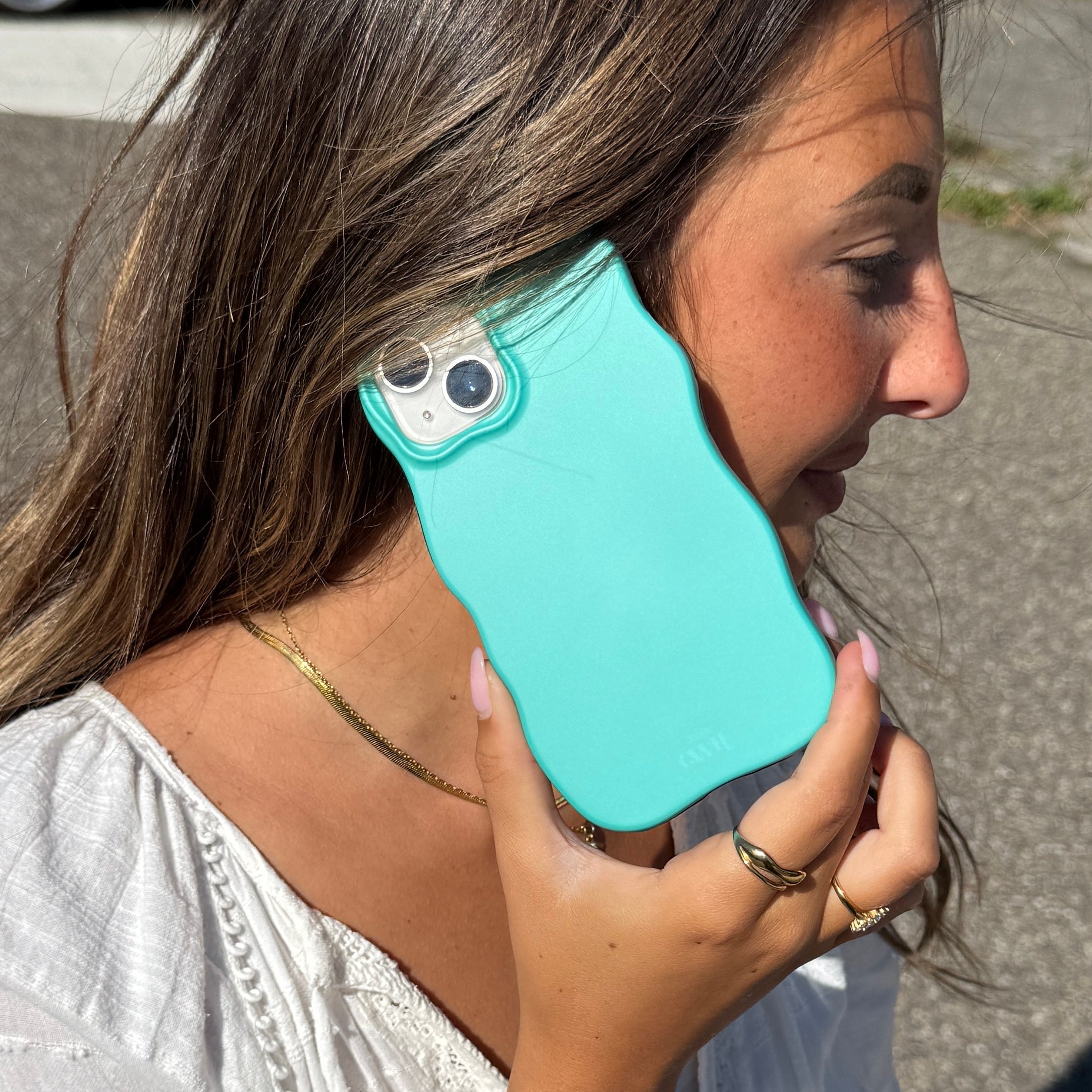 xoxo Wildhearts Wavy Case Green - iPhone 15 Pro Max