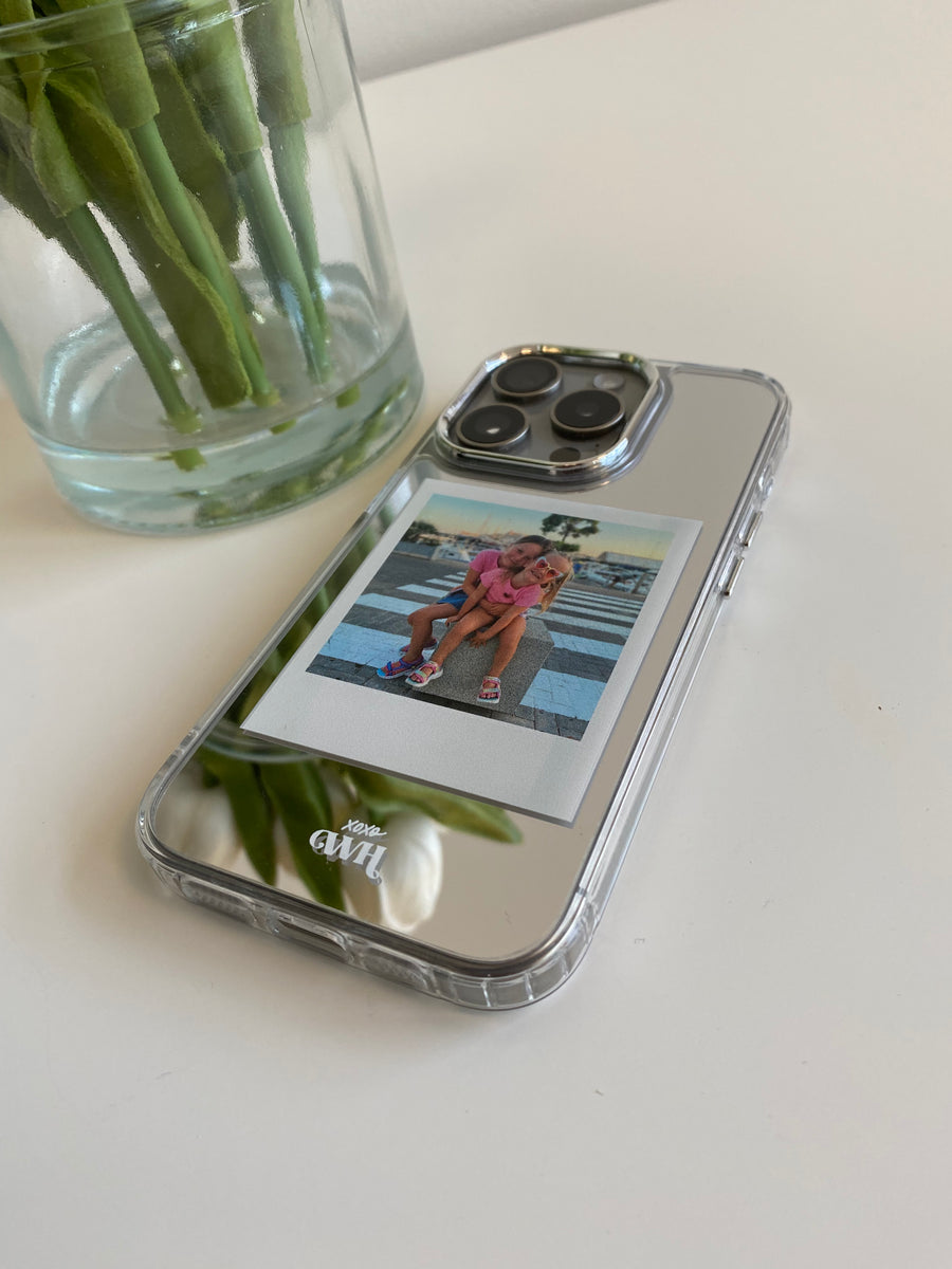 iPhone X/XS - Personalized Polaroids Mirror Case