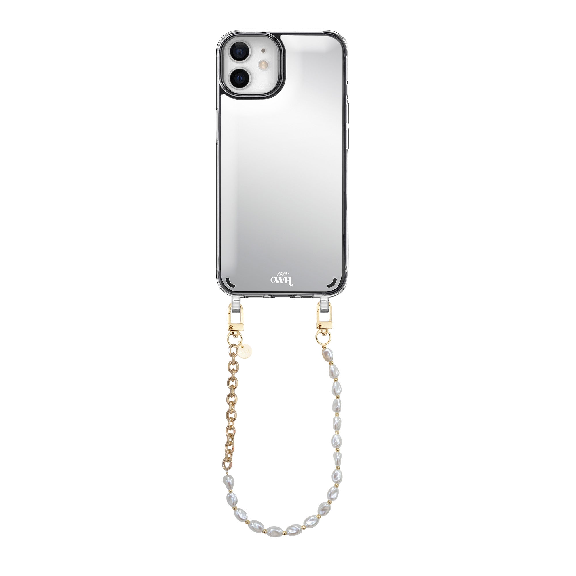 xoxo Wildhearts iPhone 12 - Over The Moon Mirror Cord Case - Short cord