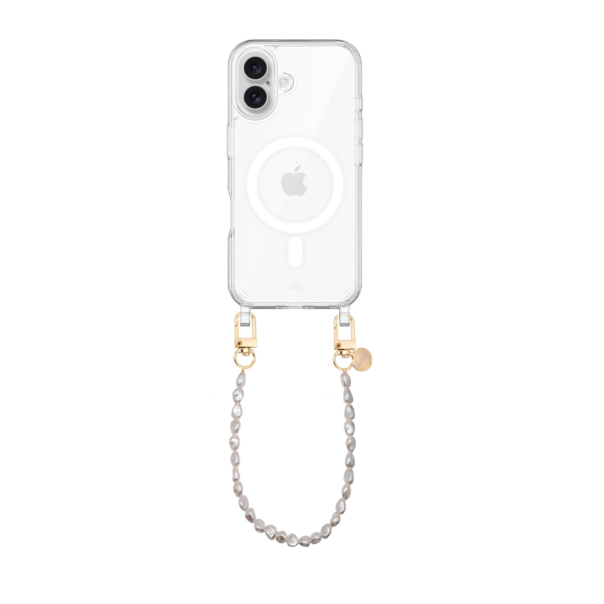 xoxo Wildhearts iPhone 16 - Pearlfection MagSafe Cord Case - Short cord