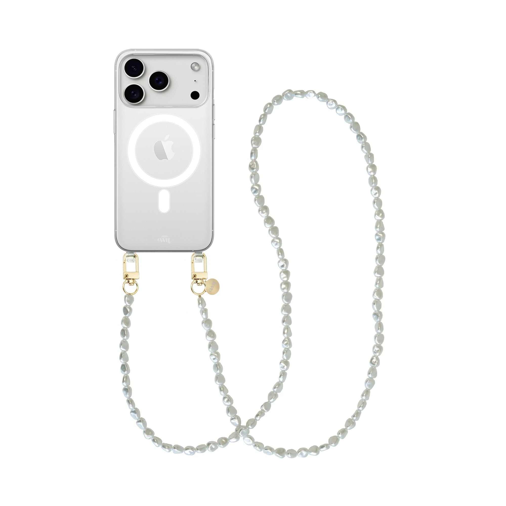 xoxo Wildhearts iPhone 17 Pro - Pearlfection MagSafe Cord Case - Long cord