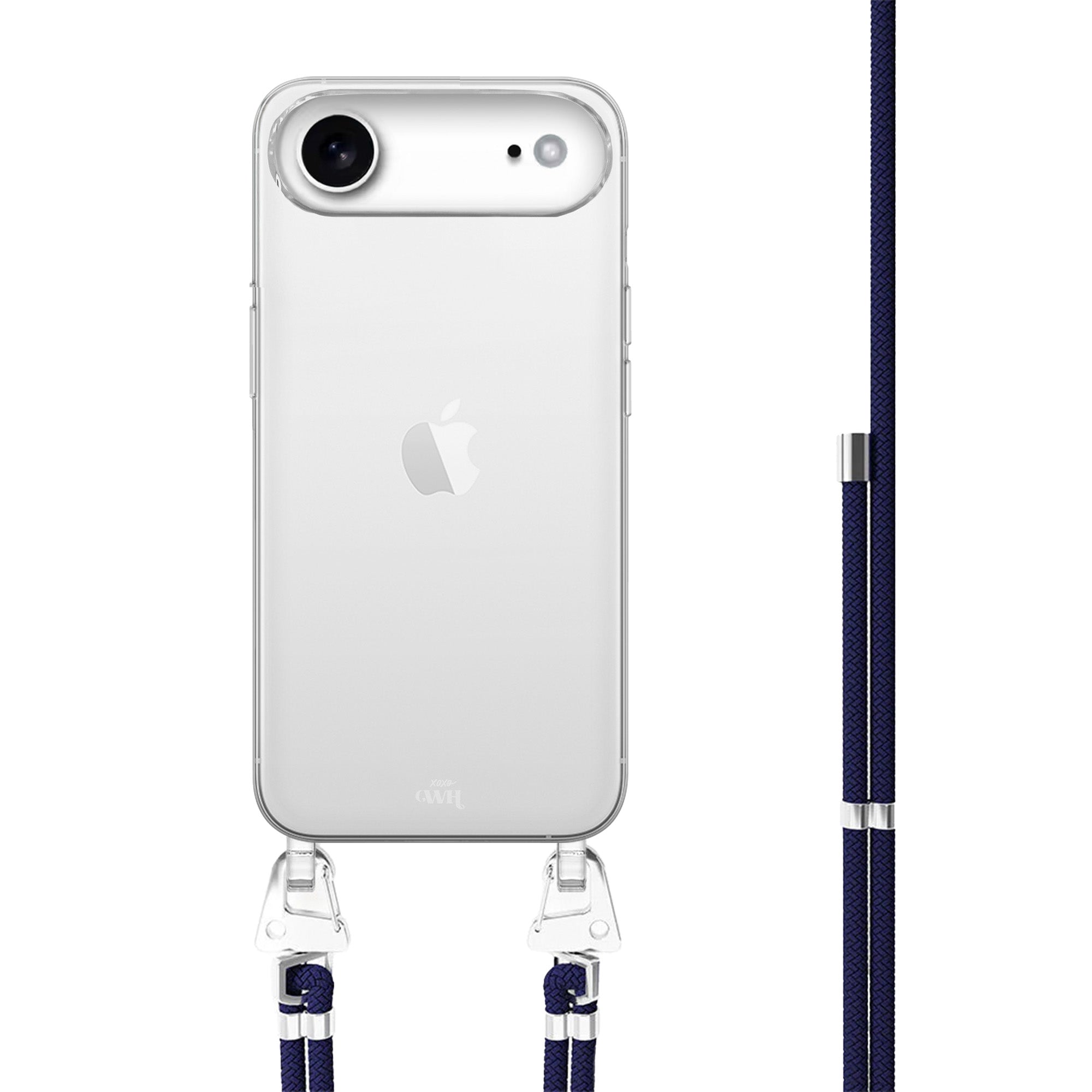 xoxo Wildhearts iPhone 17 Air - Navy Overload Transparant Cord Case